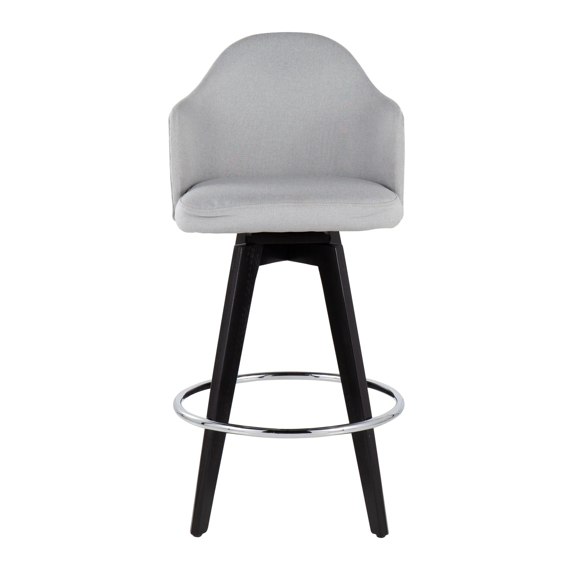 Ahoy 26" Counter Stool - Set of 2 Gray By LumiSource - B26-AHOYUP2-SWVG BKLGY2 - Image 33