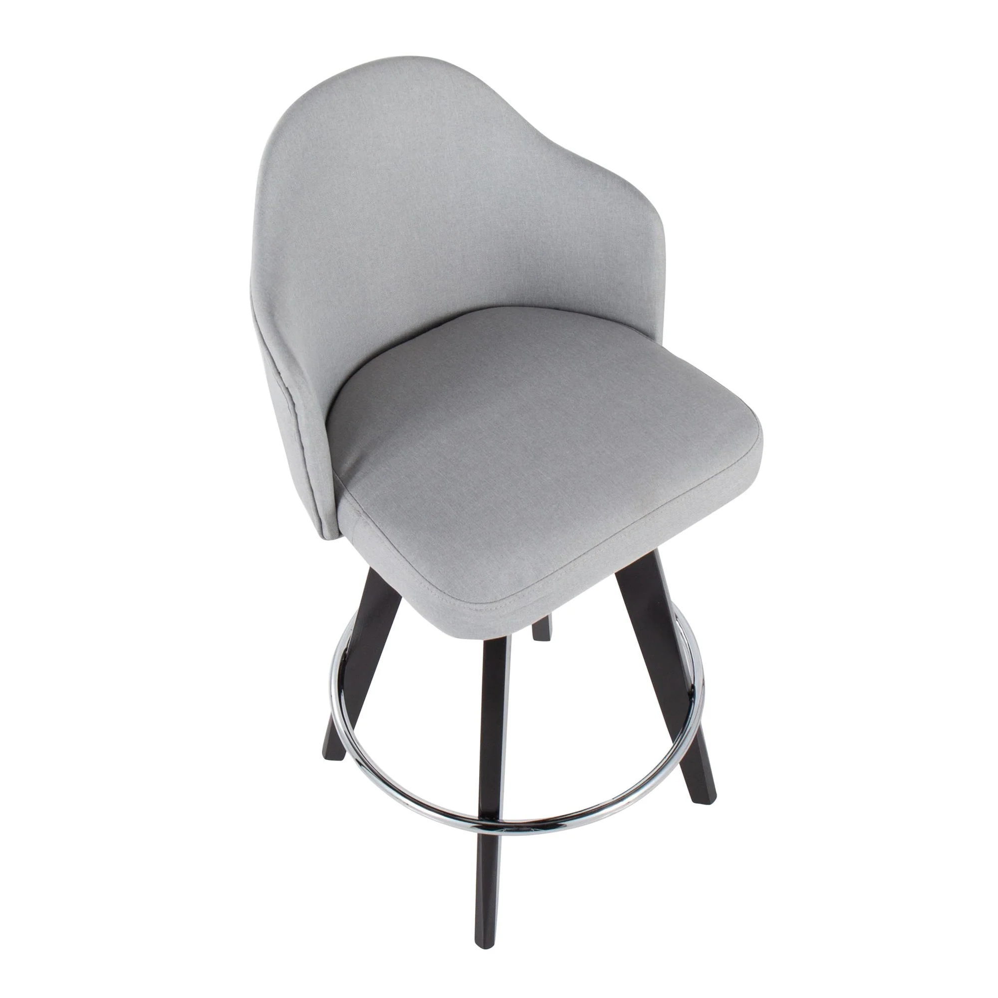 Ahoy 26" Counter Stool - Set of 2 Gray By LumiSource - B26-AHOYUP2-SWVG BKLGY2 - Image 34