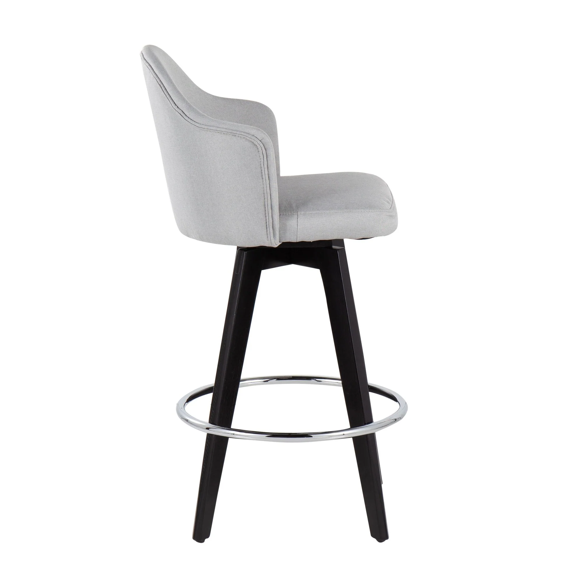 Ahoy 26" Counter Stool - Set of 2 Gray By LumiSource - B26-AHOYUP2-SWVG BKLGY2 - Image 37