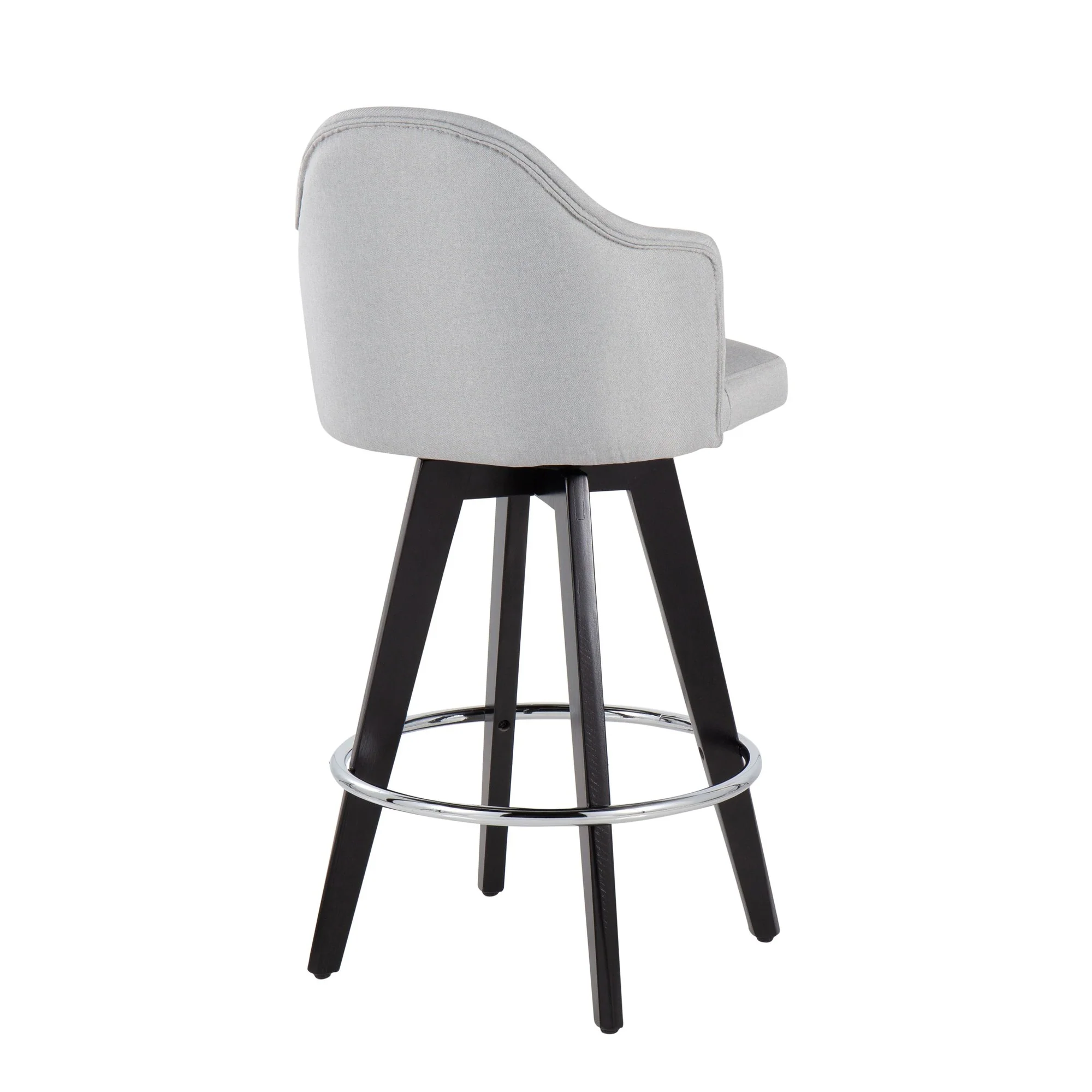 Ahoy 26" Counter Stool - Set of 2 Gray By LumiSource - B26-AHOYUP2-SWVG BKLGY2 - Image 38