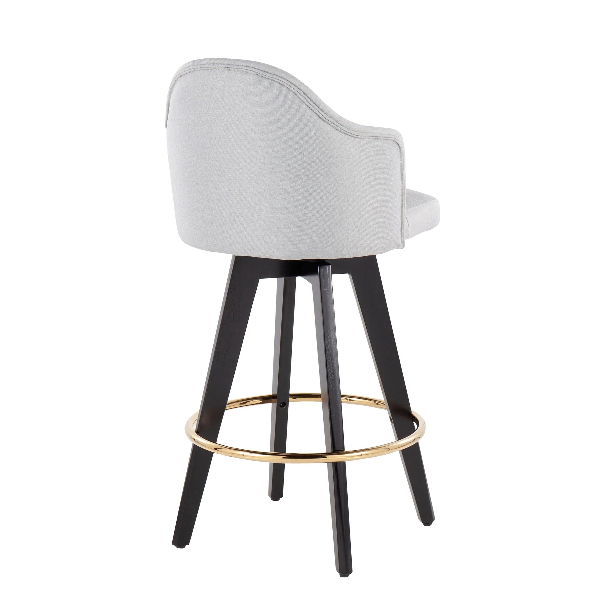 Ahoy 26" Counter Stool - Set of 2 Gray By LumiSource - B26-AHOYUP2-SWVG BKLGY2 - Image 7