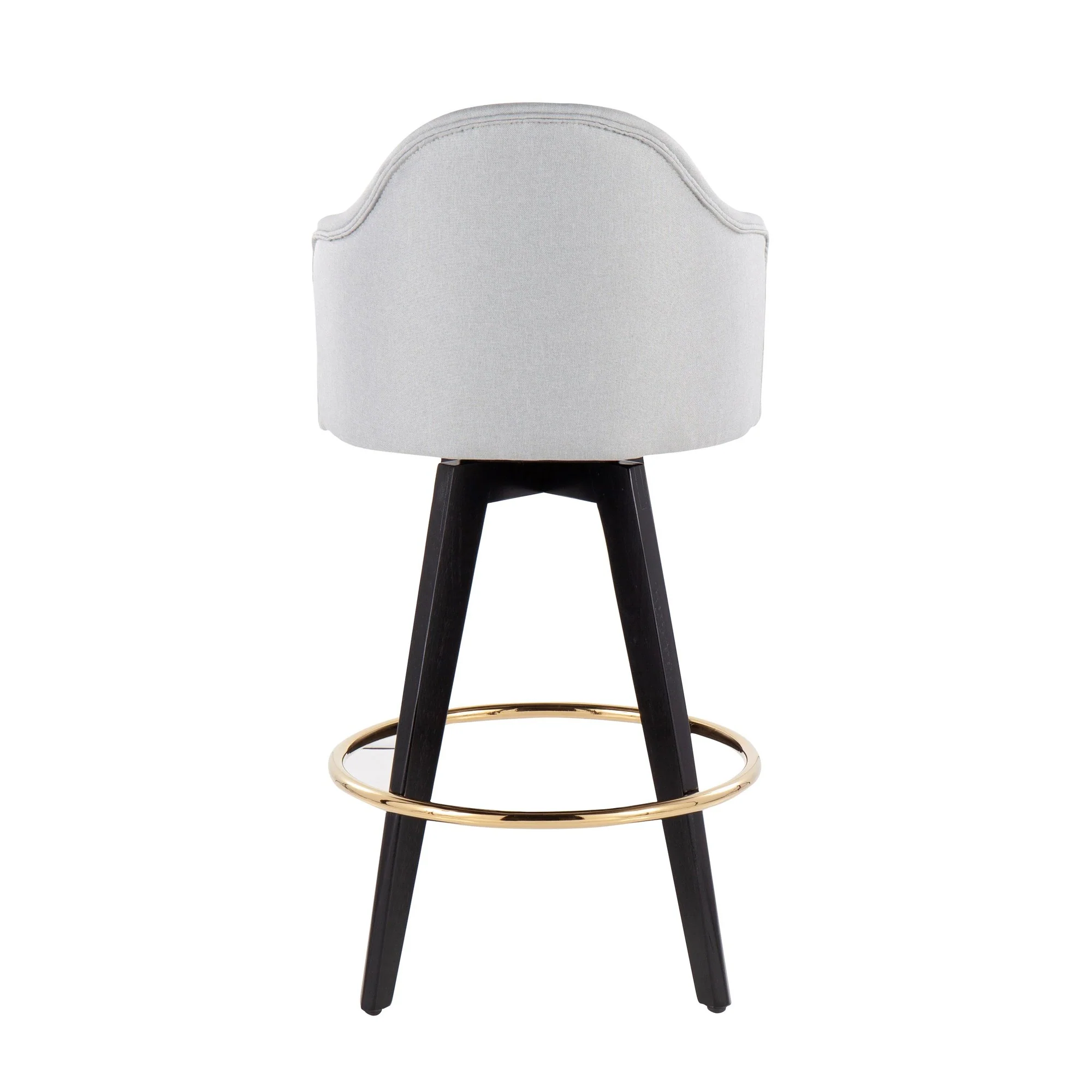 Ahoy 26" Counter Stool - Set of 2 Gray By LumiSource - B26-AHOYUP2-SWVG BKLGY2 - Image 8