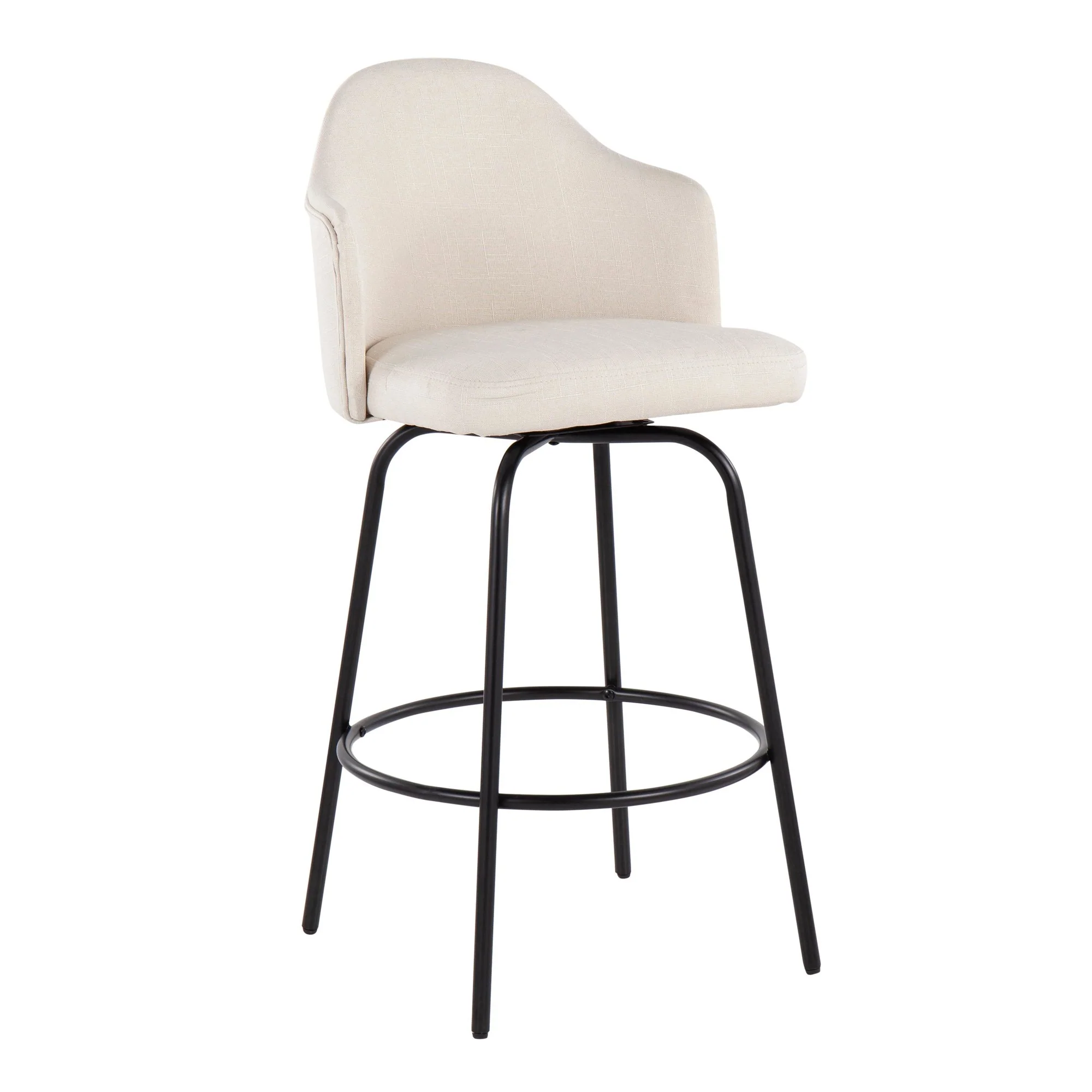 Ahoy Counter Stool - Set of 2 Gray By LumiSource - B26-AHOYUP CLAIREQ2 BKCHAR2 - Image 13