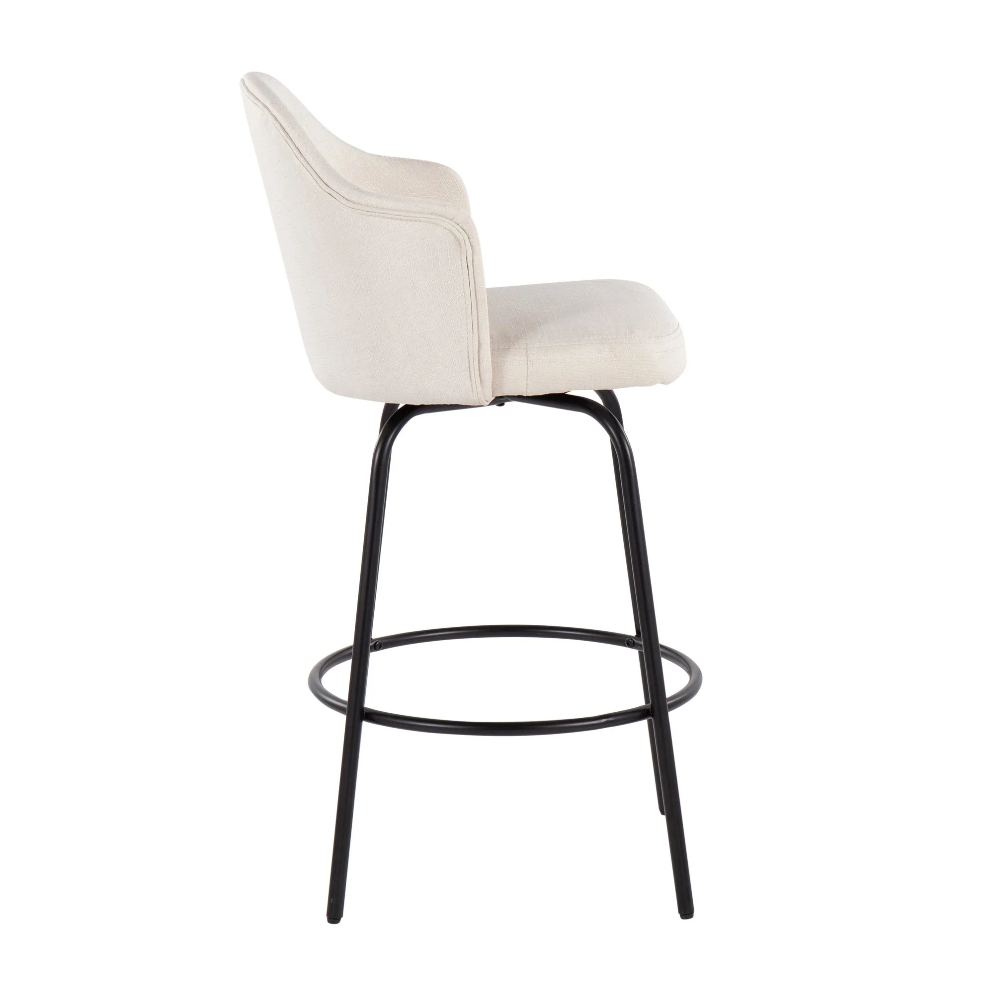 Ahoy Counter Stool - Set of 2 Gray By LumiSource - B26-AHOYUP CLAIREQ2 BKCHAR2 - Image 14