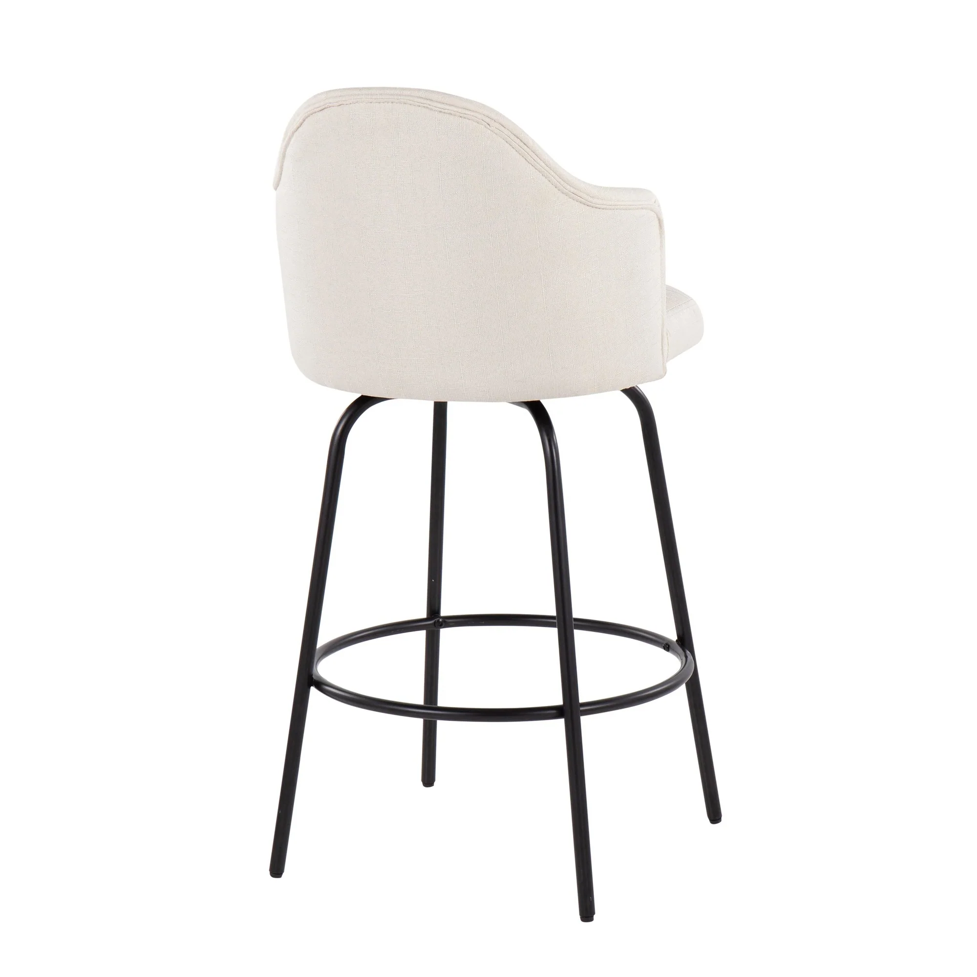 Ahoy Counter Stool - Set of 2 Gray By LumiSource - B26-AHOYUP CLAIREQ2 BKCHAR2 - Image 15