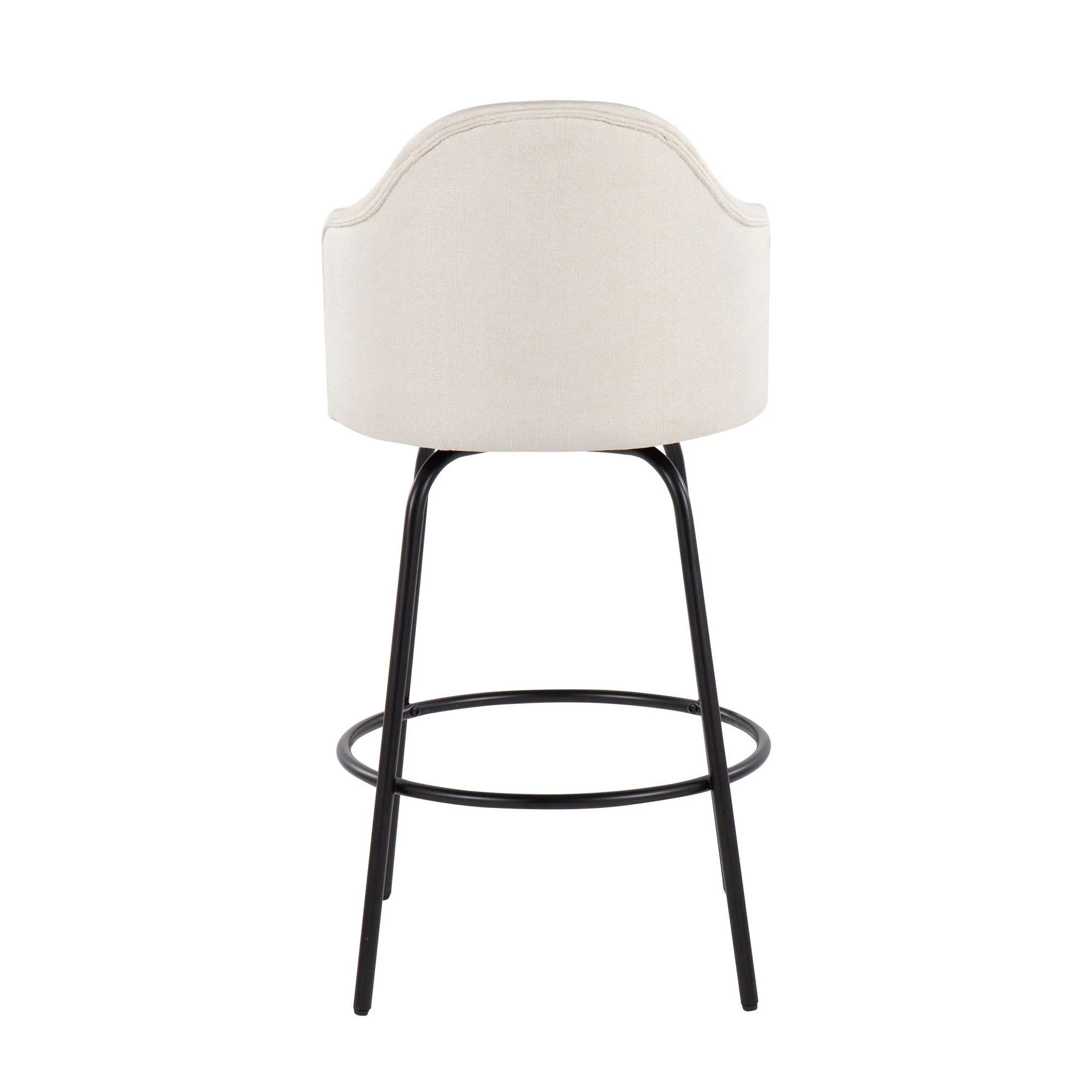 Ahoy Counter Stool - Set of 2 Gray By LumiSource - B26-AHOYUP CLAIREQ2 BKCHAR2 - Image 16