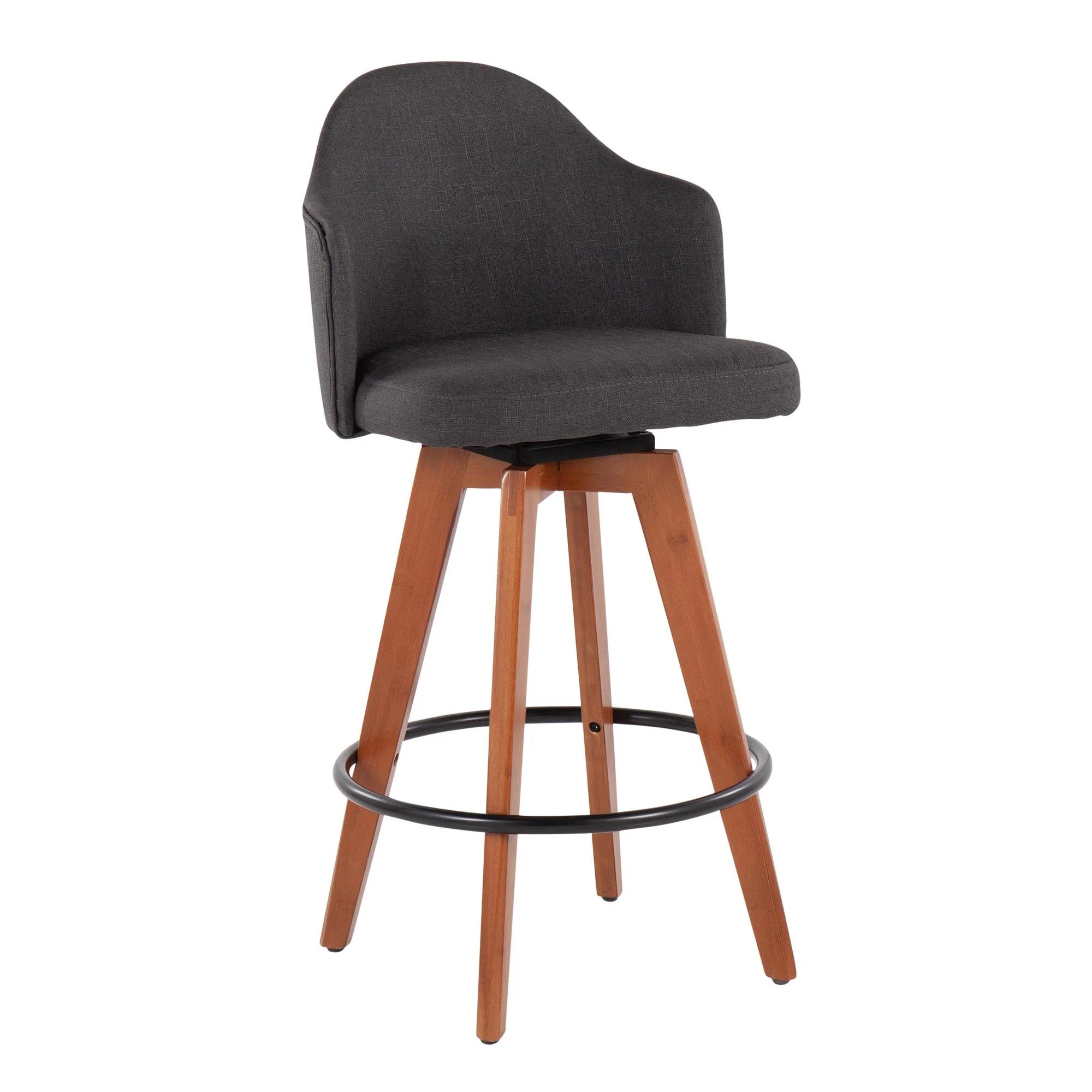 Ahoy Counter Stool - Set of 2 Gray By LumiSource - B26-AHOYUP CLAIREQ2 BKLGY2 - Image 13