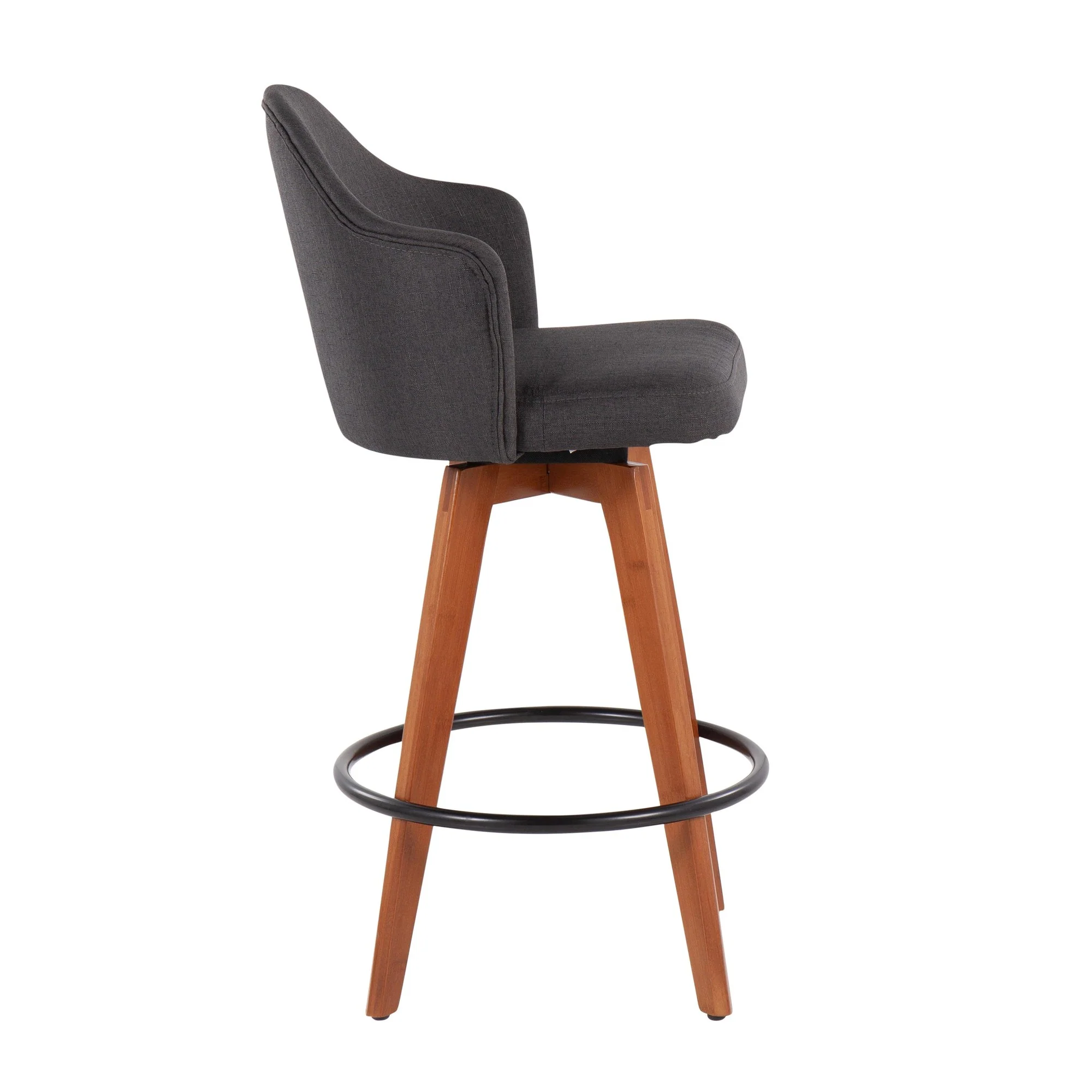 Ahoy Counter Stool - Set of 2 Gray By LumiSource - B26-AHOYUP CLAIREQ2 BKLGY2 - Image 14