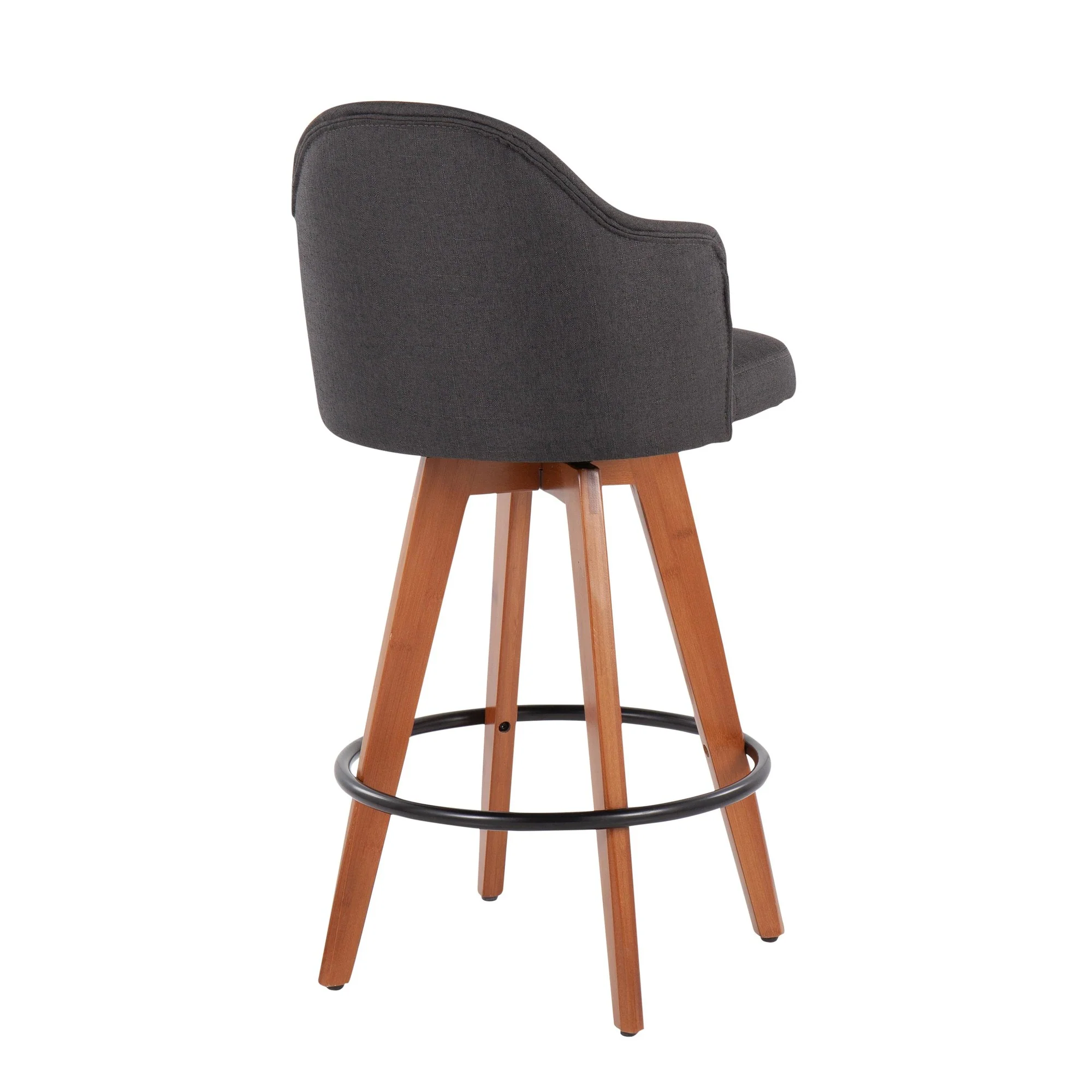 Ahoy Counter Stool - Set of 2 Gray By LumiSource - B26-AHOYUP CLAIREQ2 BKLGY2 - Image 15