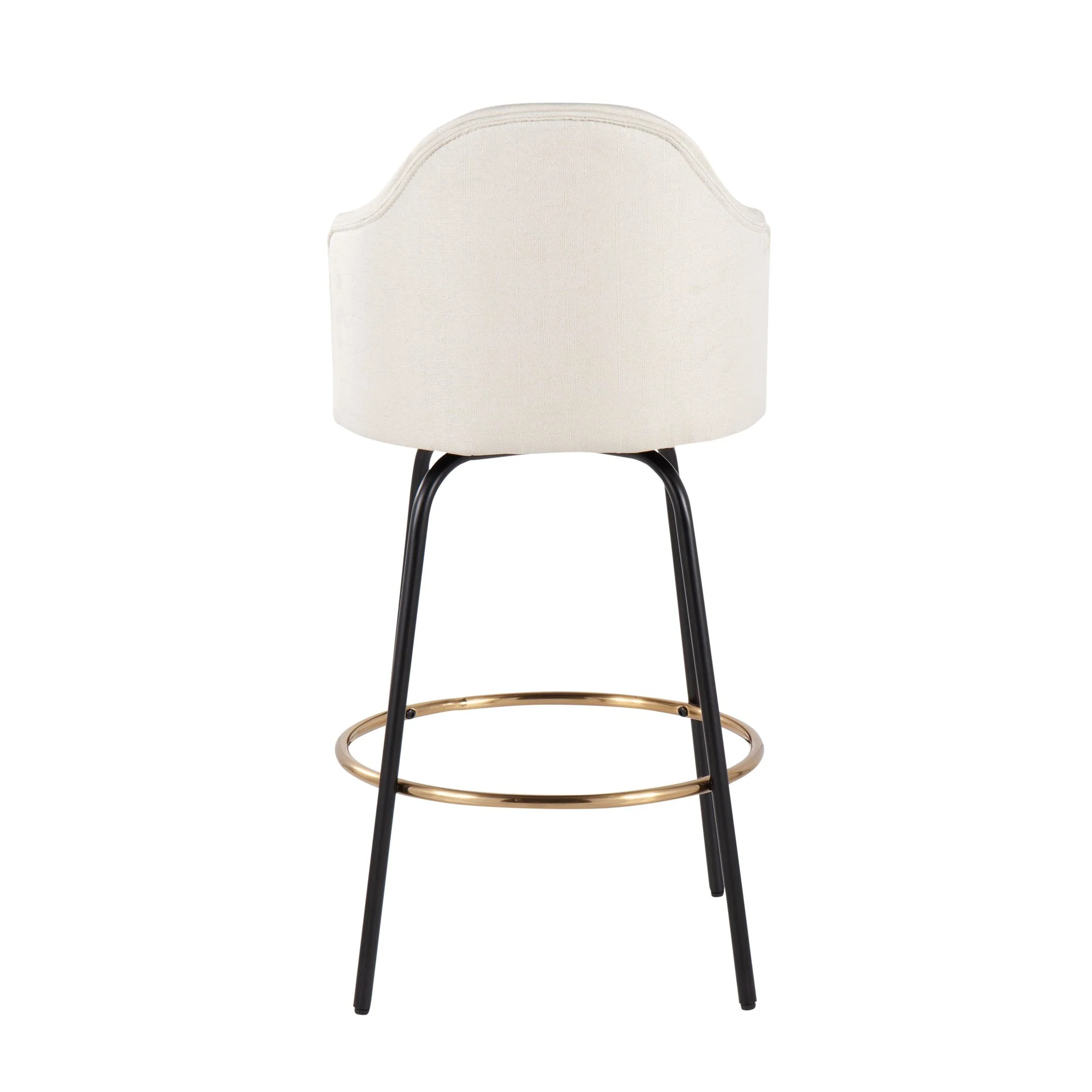 Ahoy Counter Stool - Set of 2 Cream By LumiSource - B26-AHOYUP CLAIREG2 BKCR2 - Image 8