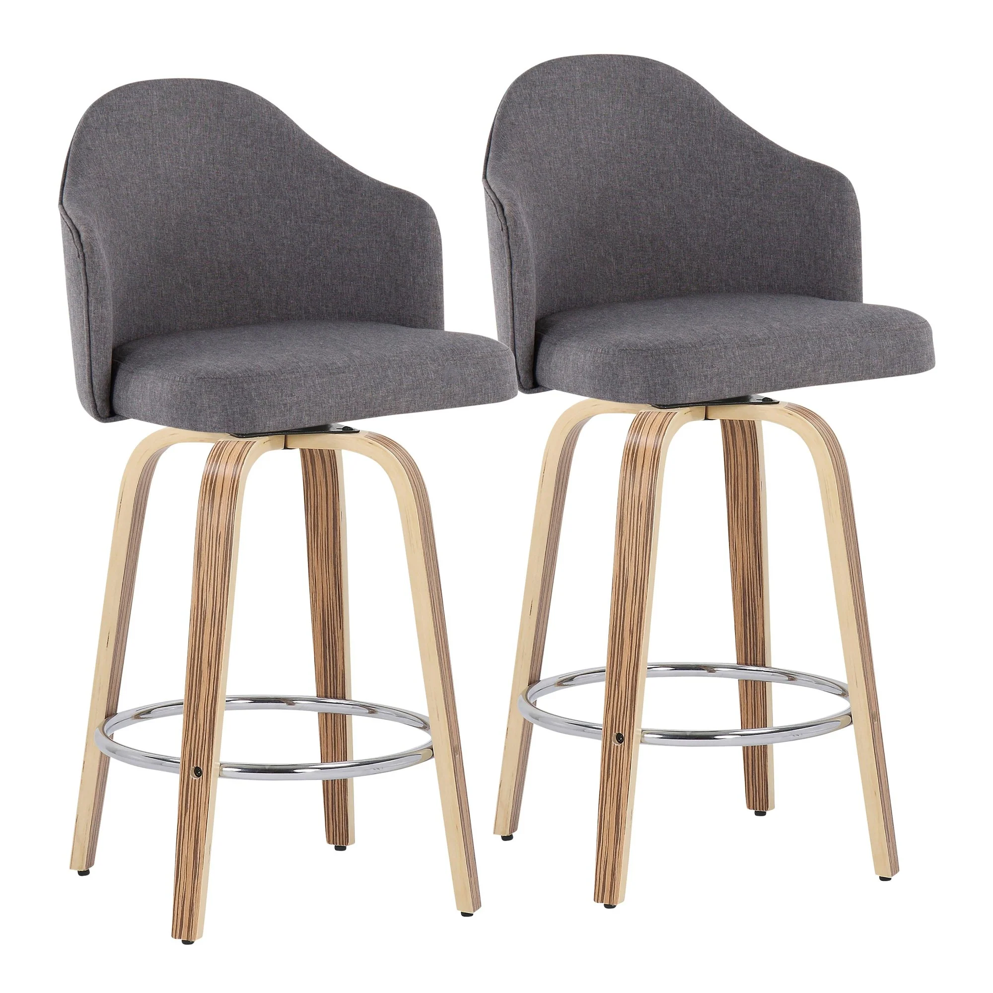 Ahoy Counter Stool - Set of 2 Cream By LumiSource - B26-AHOYUPGRT-R2 ZBCR2 - Image 10