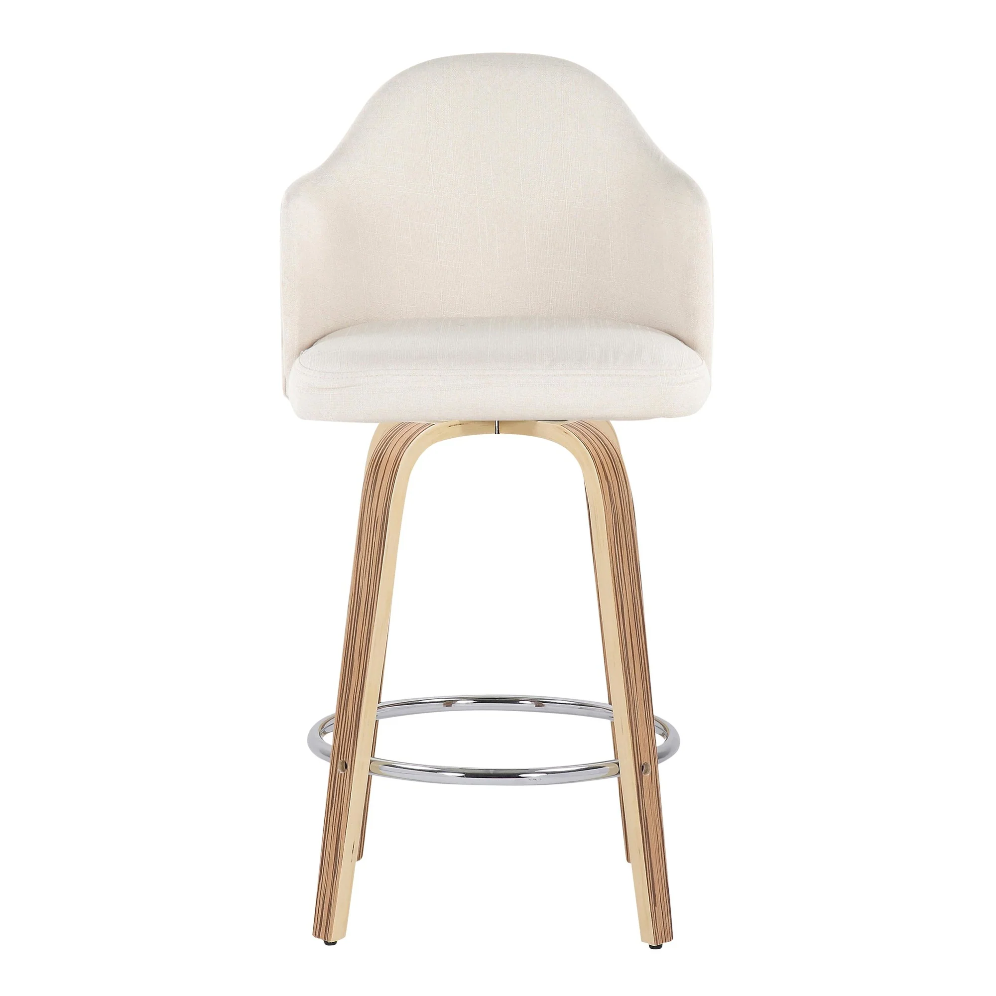 Ahoy Counter Stool - Set of 2 Cream By LumiSource - B26-AHOYUPGRT-R2 ZBCR2 - Image 2