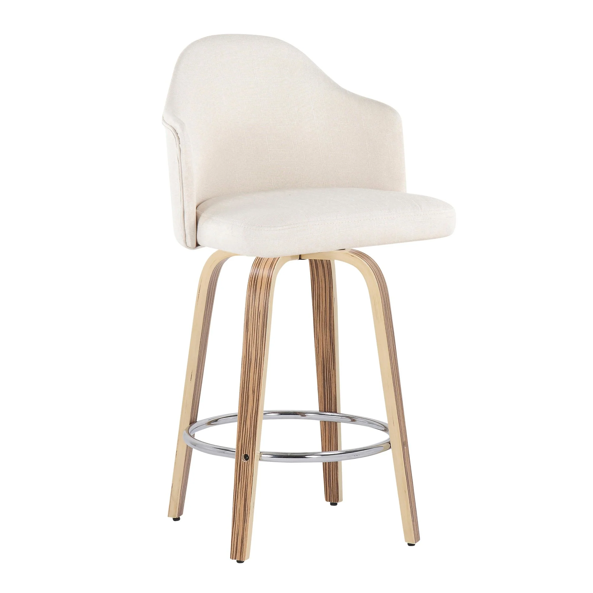 Ahoy Counter Stool - Set of 2 Cream By LumiSource - B26-AHOYUPGRT-R2 ZBCR2 - Image 6