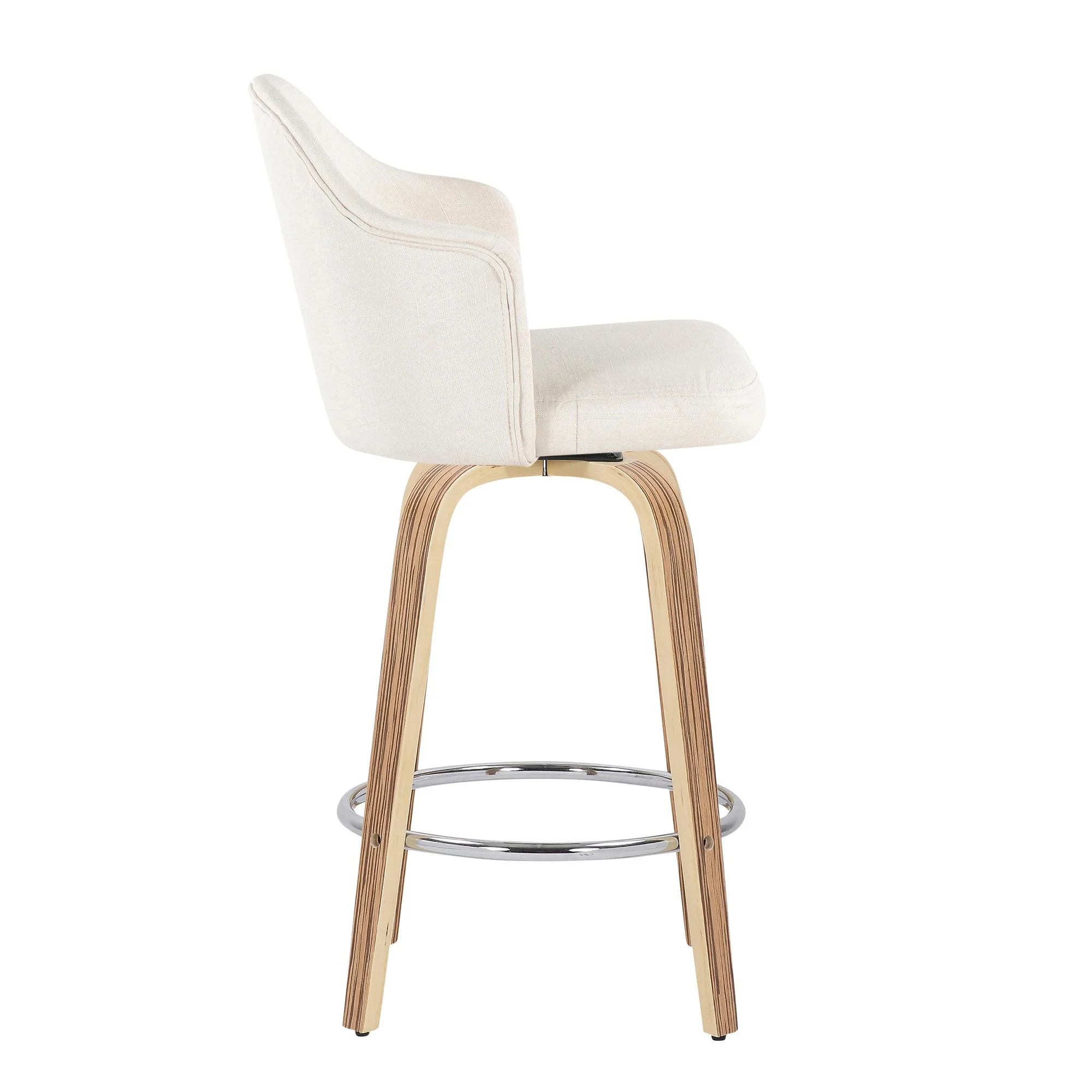 Ahoy Counter Stool - Set of 2 Cream By LumiSource - B26-AHOYUPGRT-R2 ZBCR2 - Image 7