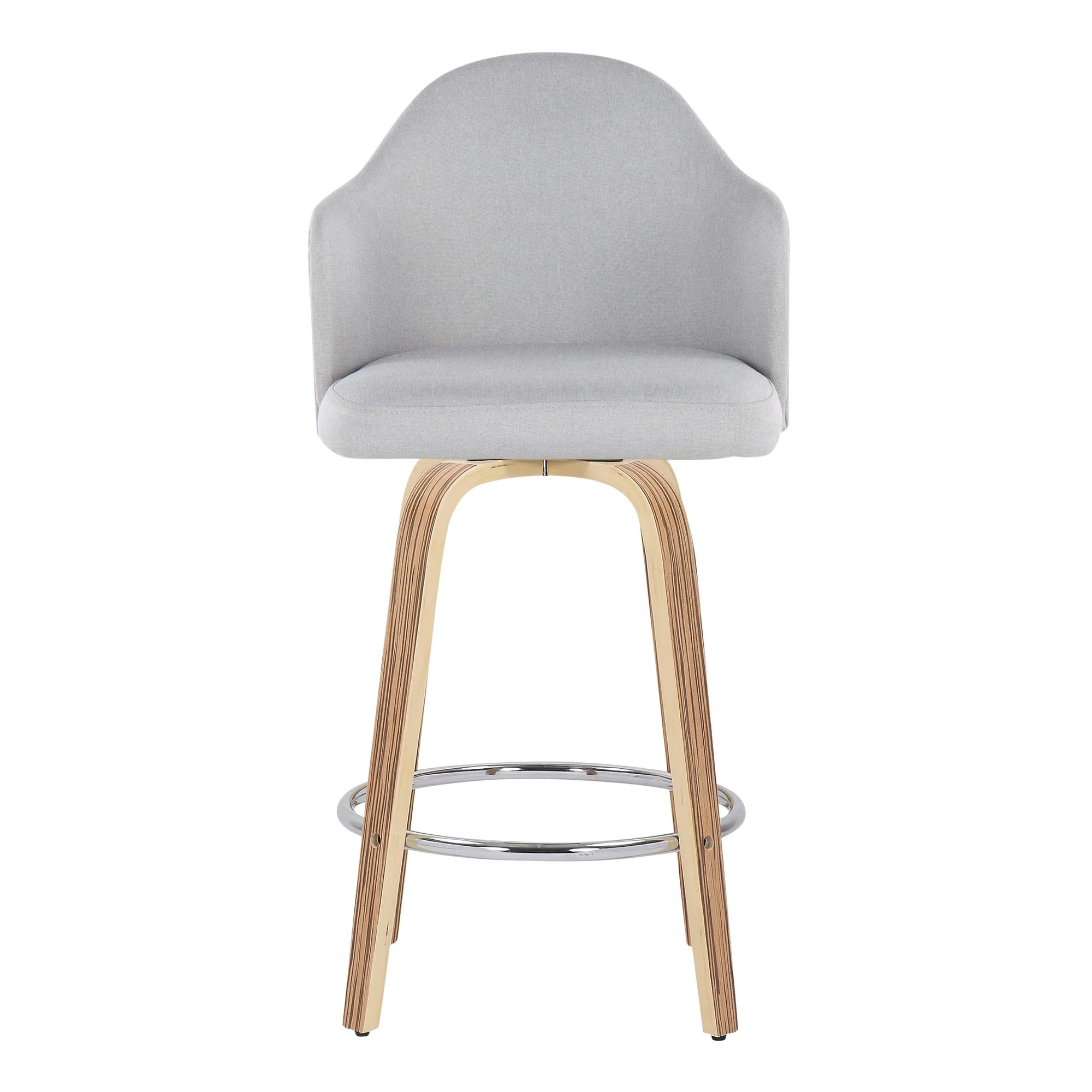 Ahoy Counter Stool - Set of 2 Gray By LumiSource - B26-AHOYUPGRT-R2 ZBLGY2 - Image 3