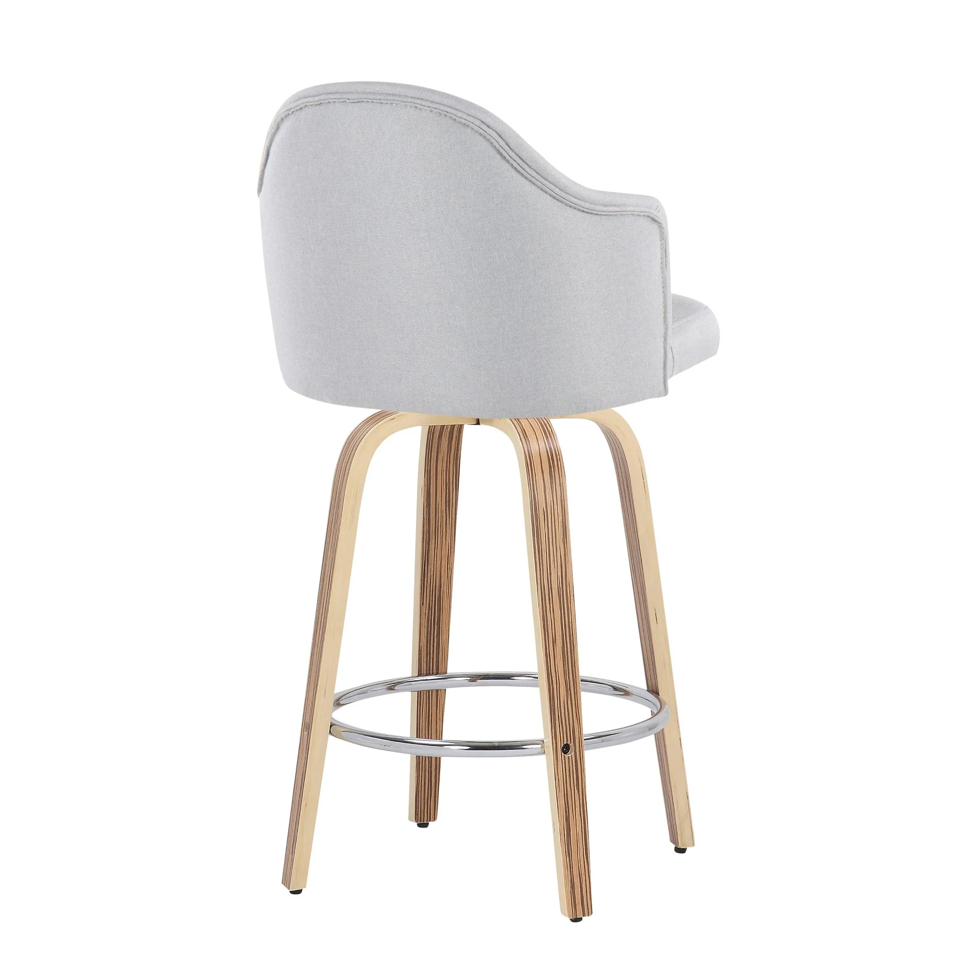 Ahoy Counter Stool - Set of 2 Gray By LumiSource - B26-AHOYUPGRT-R2 ZBLGY2 - Image 8