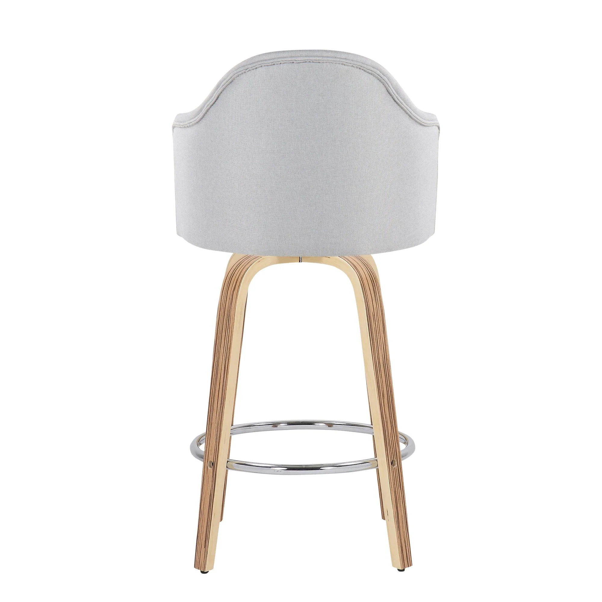 Ahoy Counter Stool - Set of 2 Gray By LumiSource - B26-AHOYUPGRT-R2 ZBLGY2 - Image 9