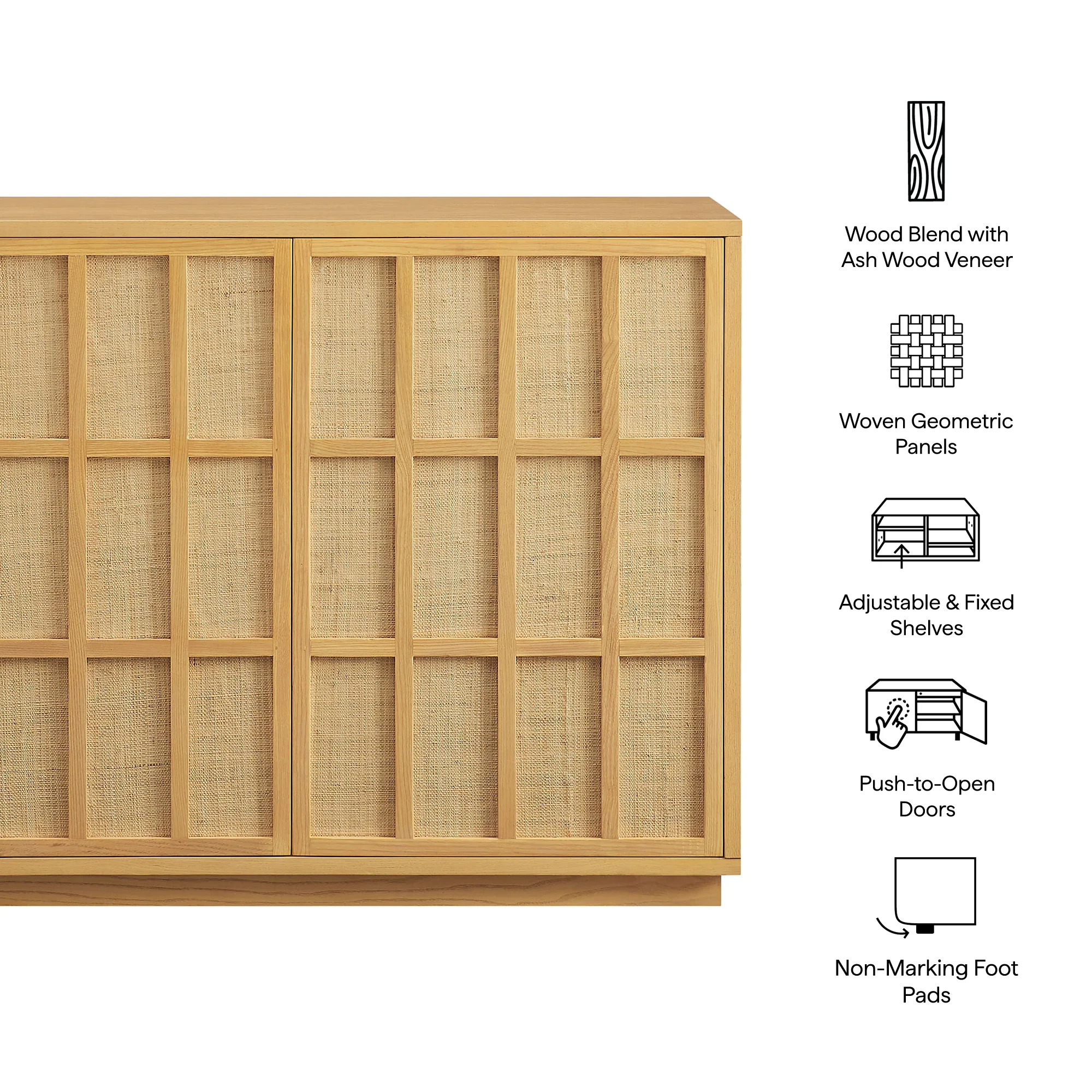 Aiko 39 Inch Japandi Accent Cabinet by Modway - Image 8