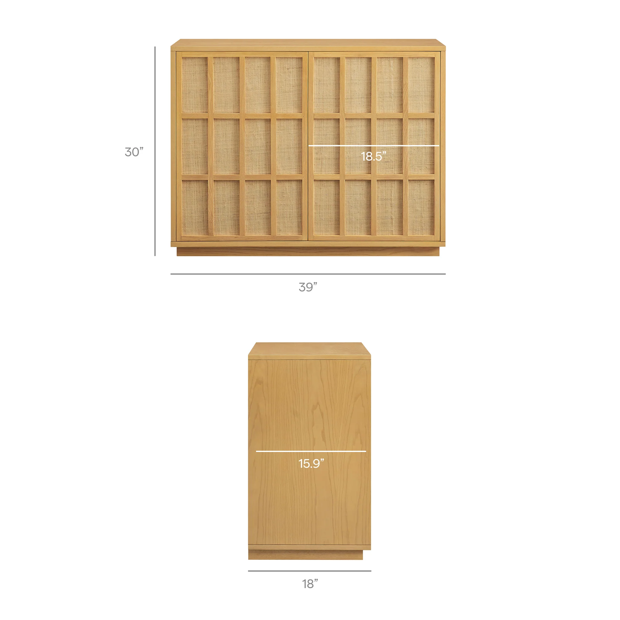 Aiko 39 Inch Japandi Accent Cabinet by Modway - Image 9