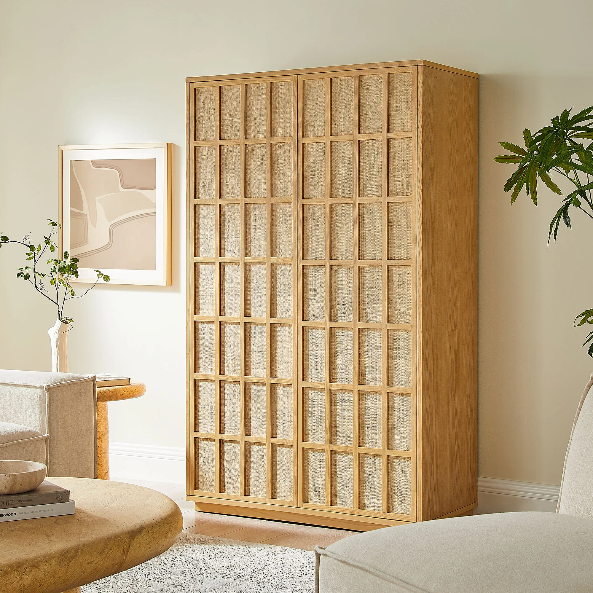 Aiko 64 Inch Tall Japandi Storage Cabinet by Modway - Image 7