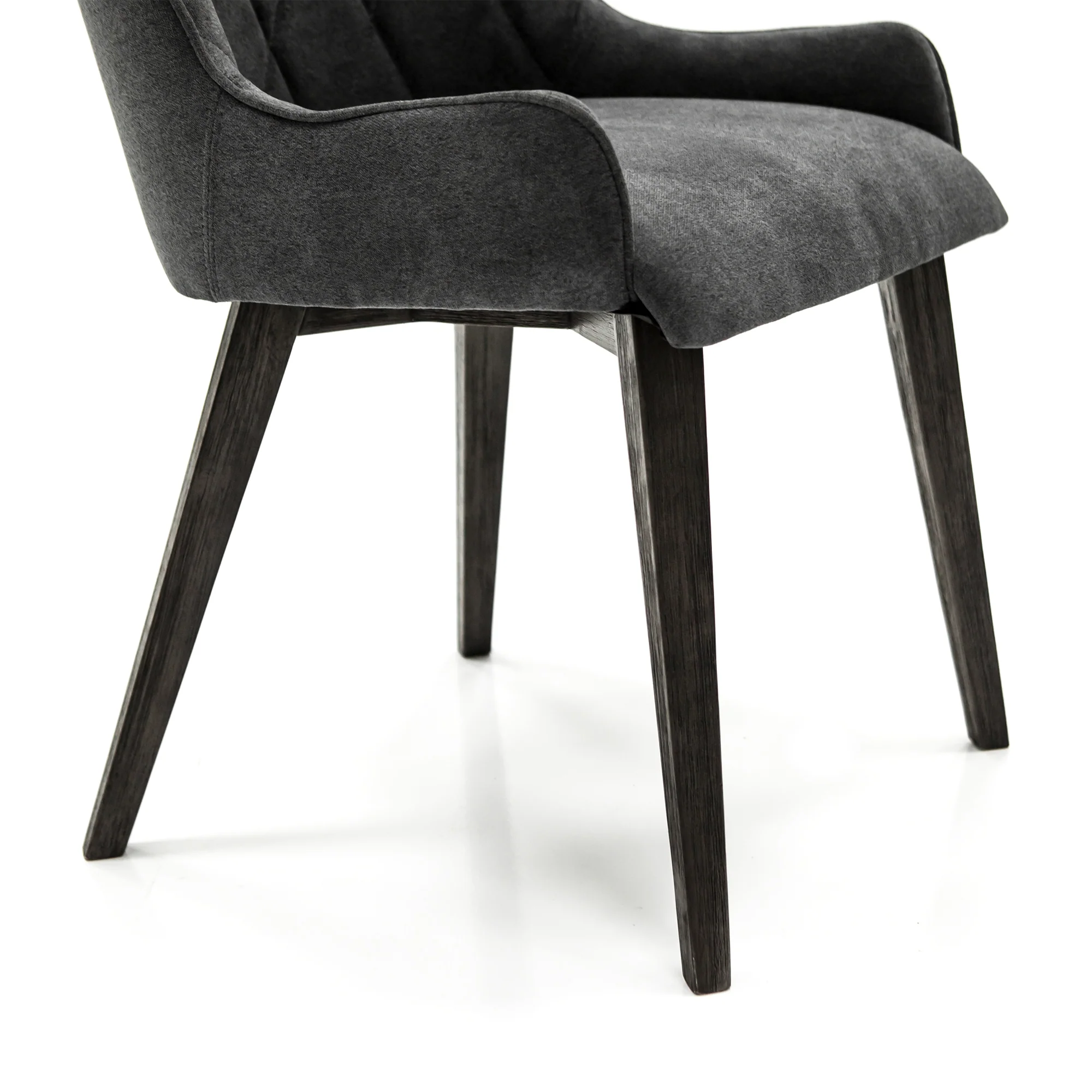 Alana Charcoal Upholstered Dining Chair - Set of 2 By Armen Living - Image 6