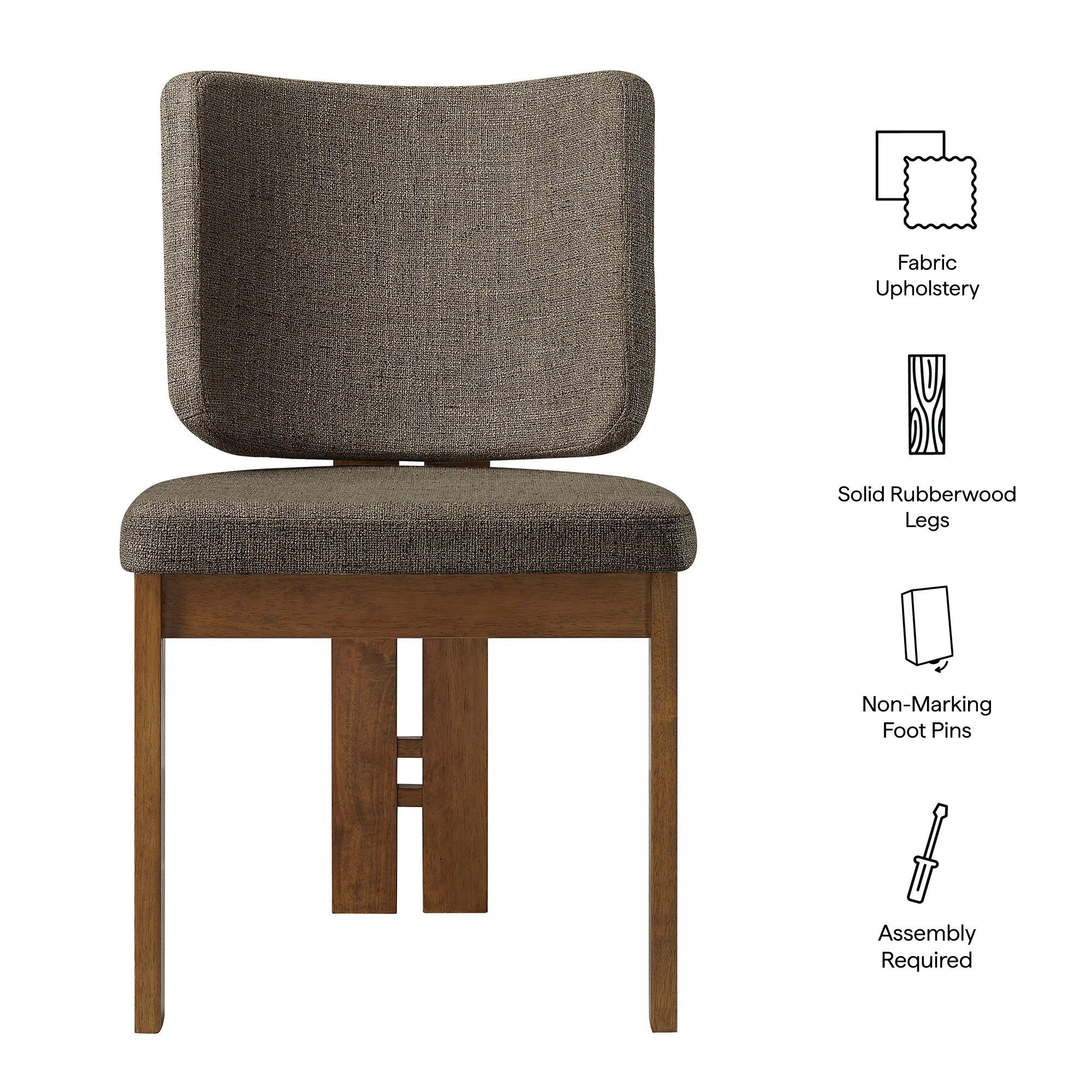 Alba Armless Upholstered Dining Chairs Set Of 2 by Modway - Image 19