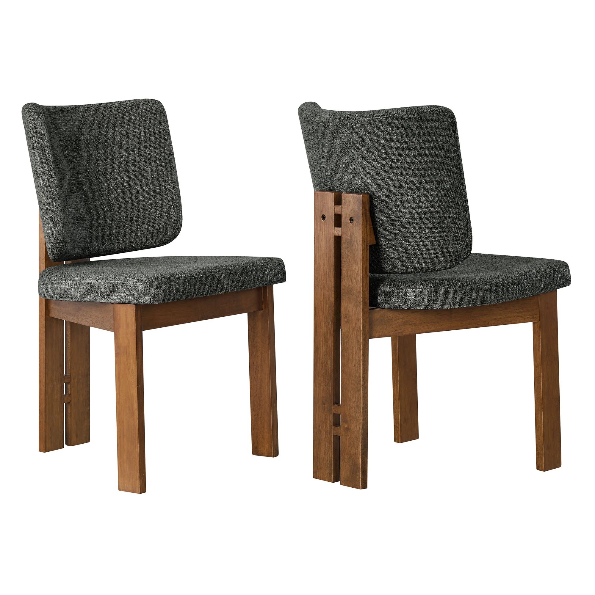 Alba Armless Upholstered Dining Chairs Set Of 2 by Modway - Image 2