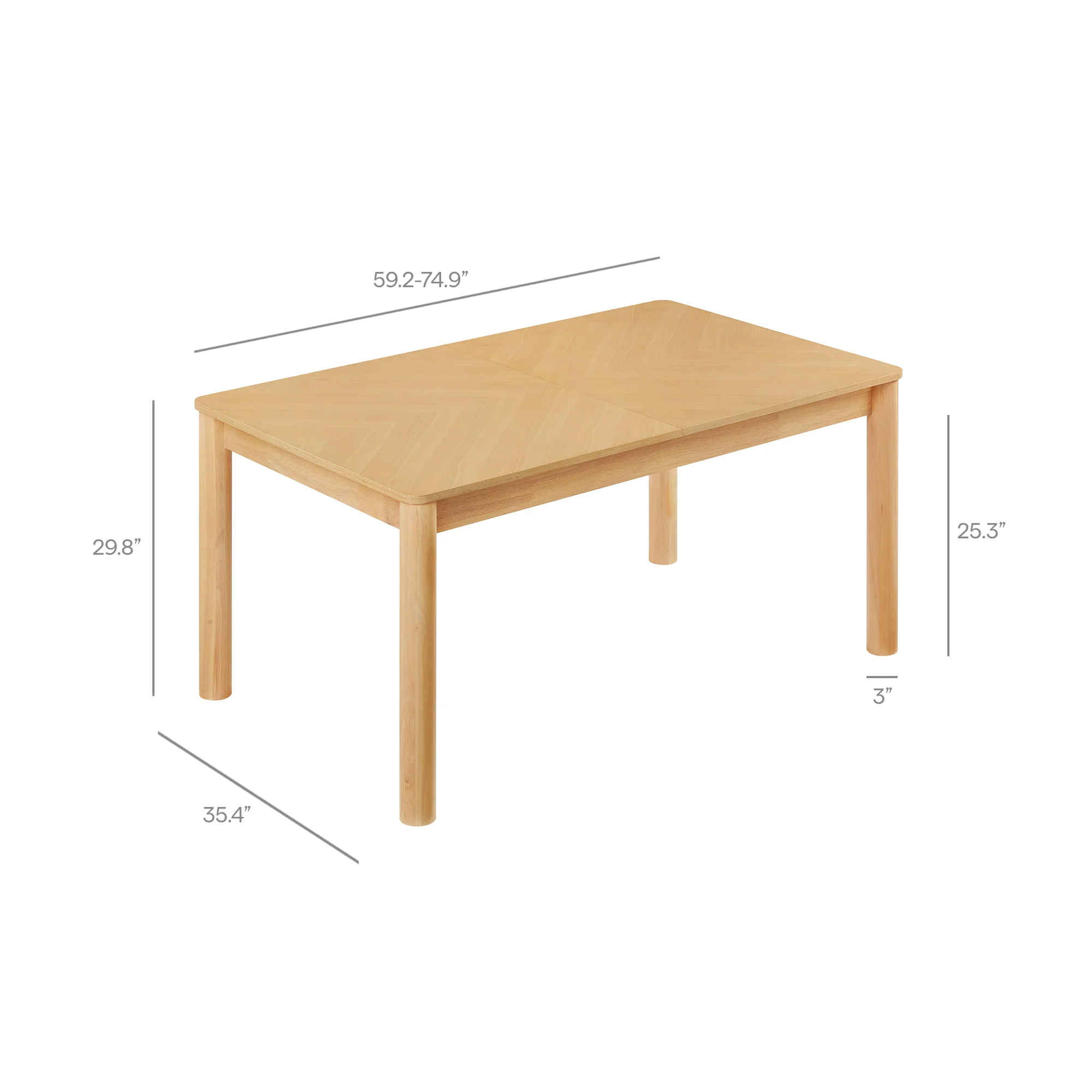Alba Extendable Dining Table by Modway - Image 11