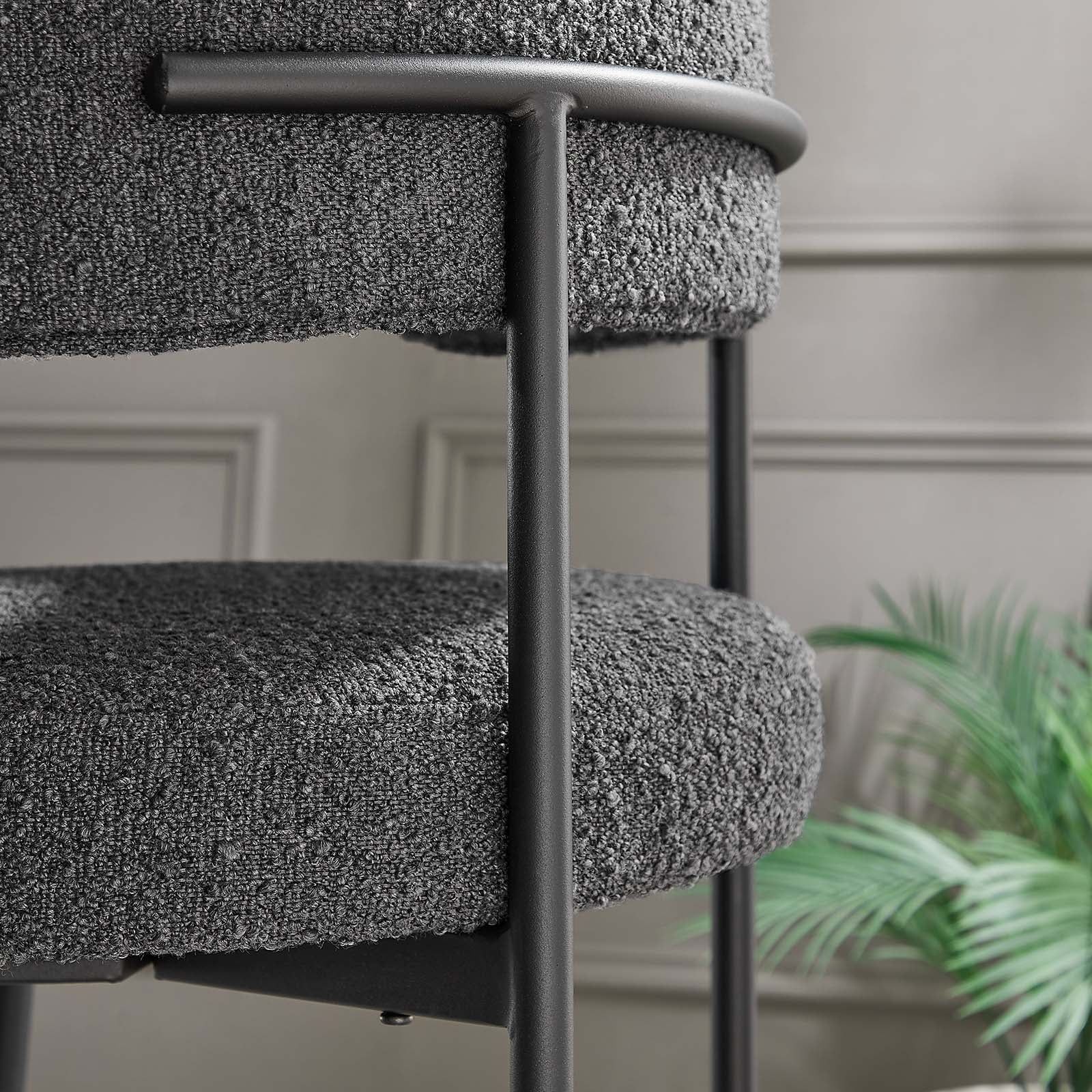 Albie Boucle Fabric Bar Stools - Set of 2 By Modway - EEI-6520 - Image 8