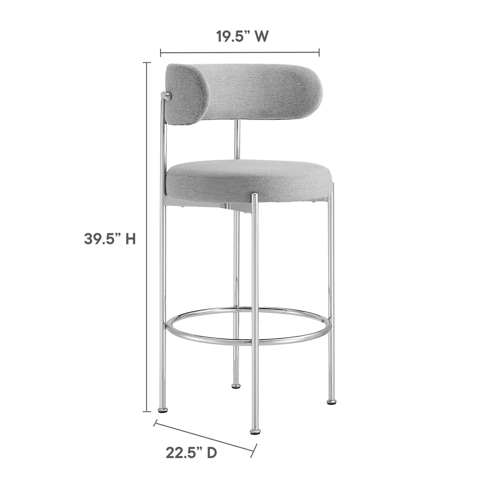Albie Fabric Bar Stools - Set of 2 By Modway - EEI-6521 - Image 15