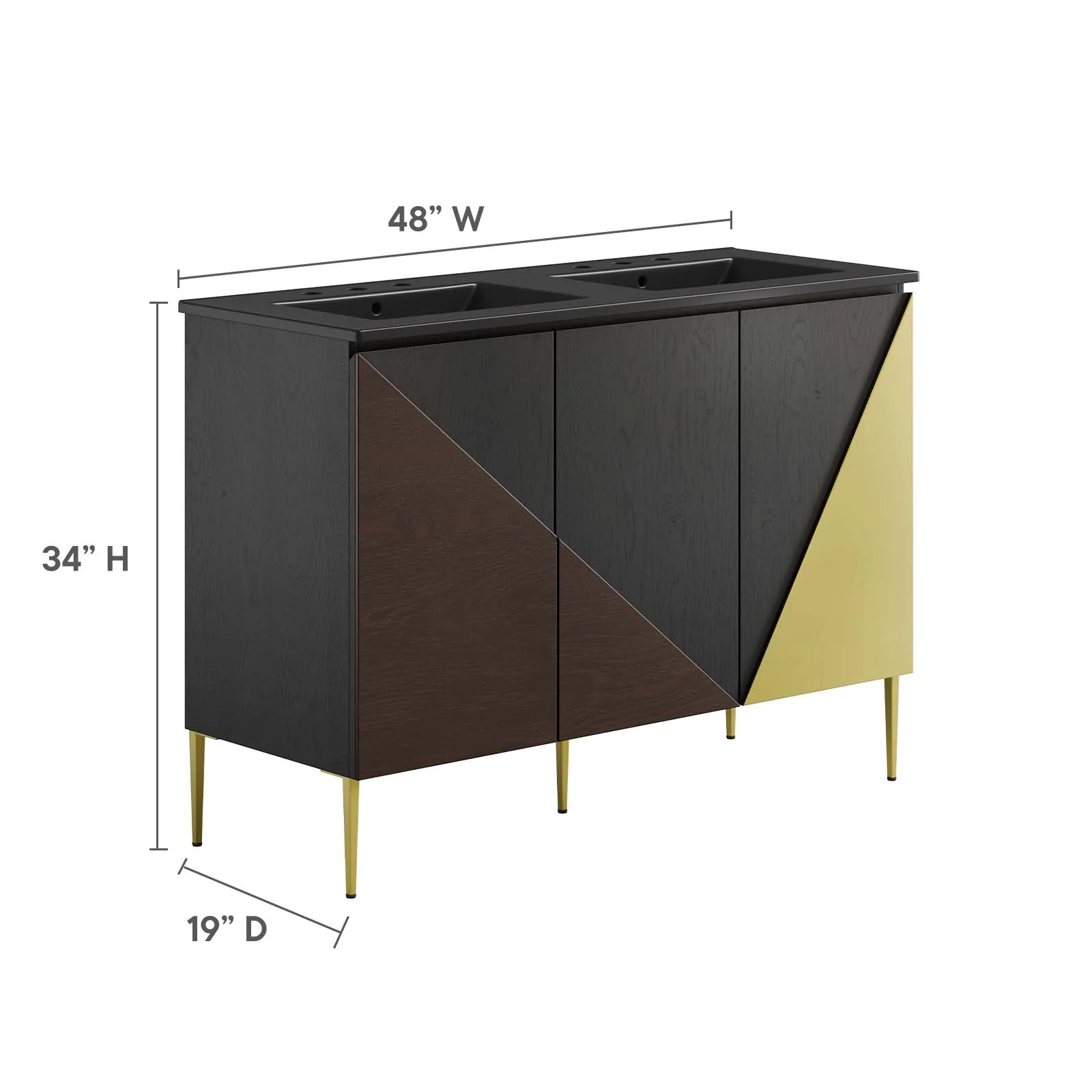 Alchemist 48" Double Sink Bathroom Vanity By Modway - EEI-6667 - Image 5
