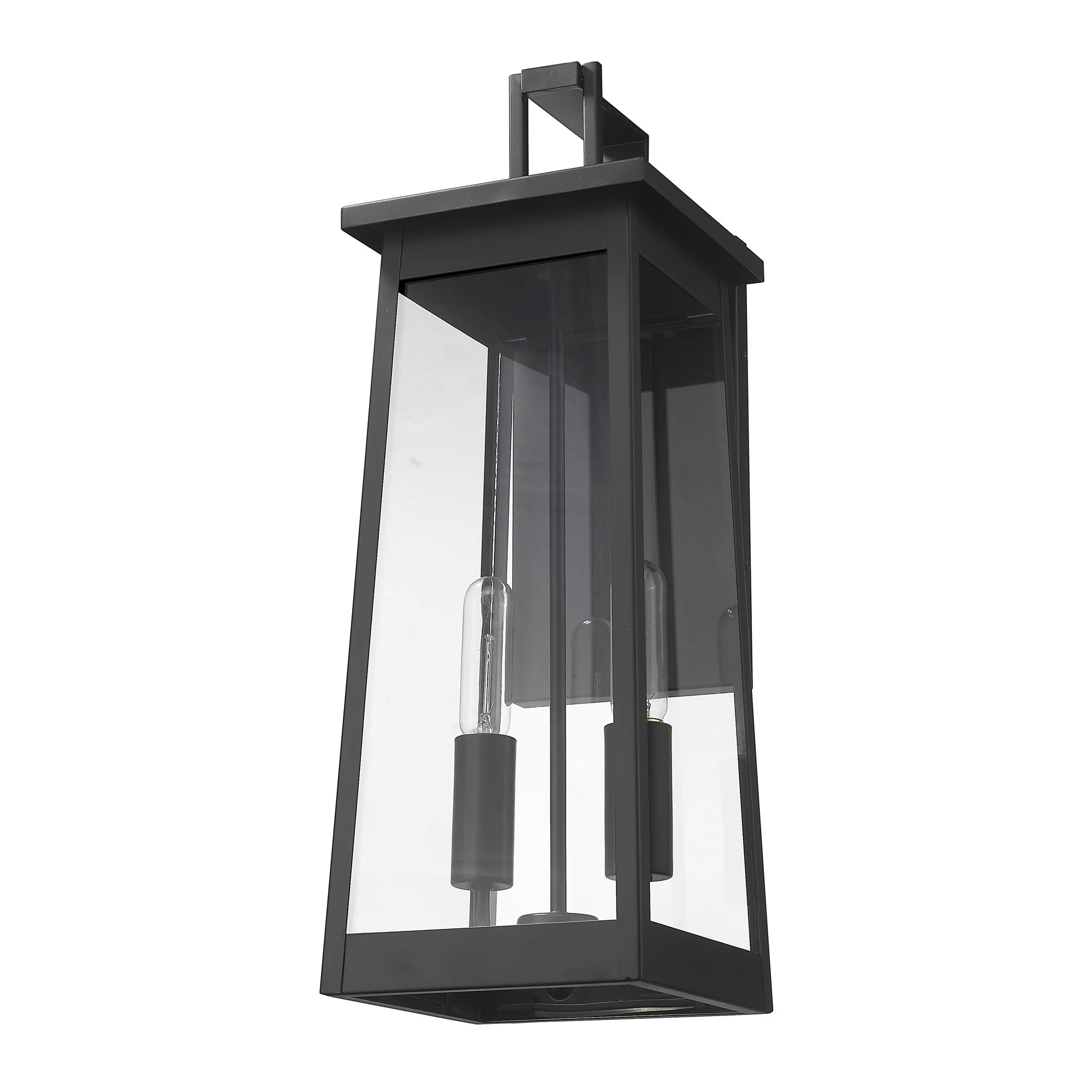 Alden 2-Light Matte Black Wall Light By Homeroots - Image 3