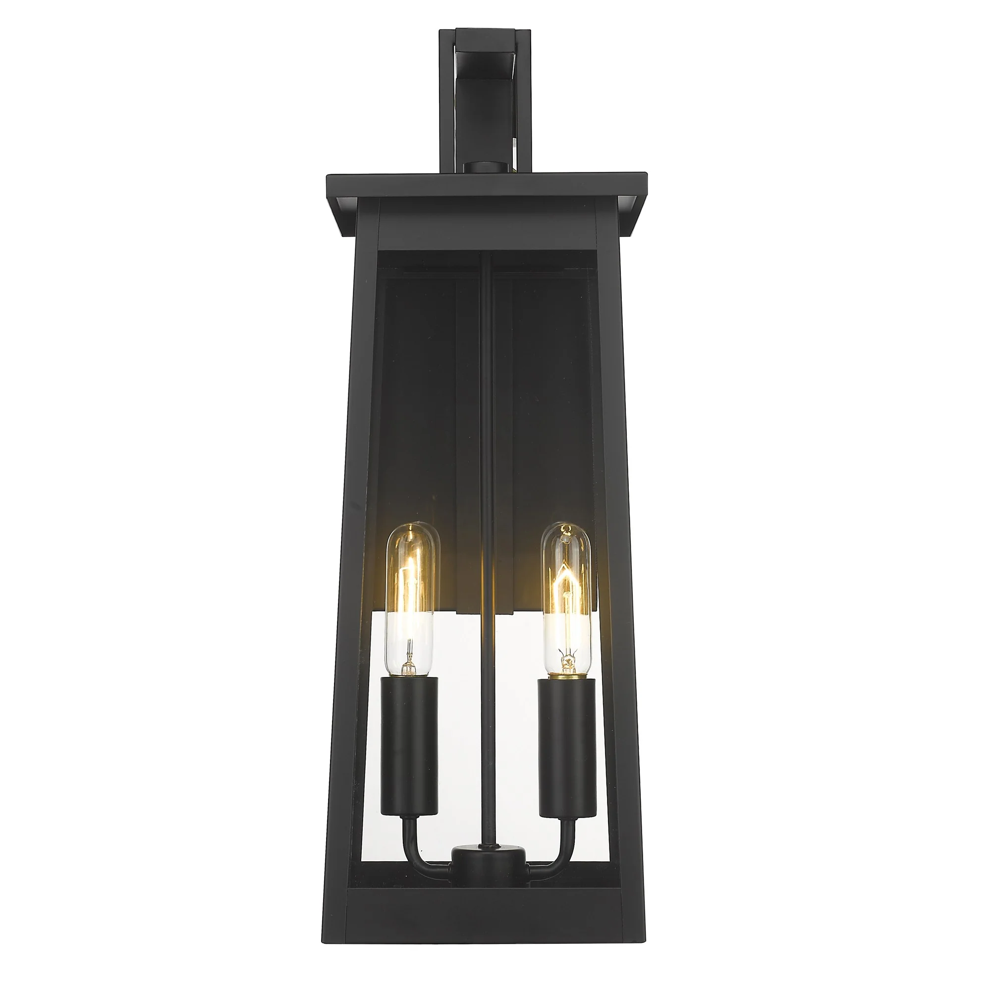 Alden 2-Light Matte Black Wall Light By Homeroots - Image 5