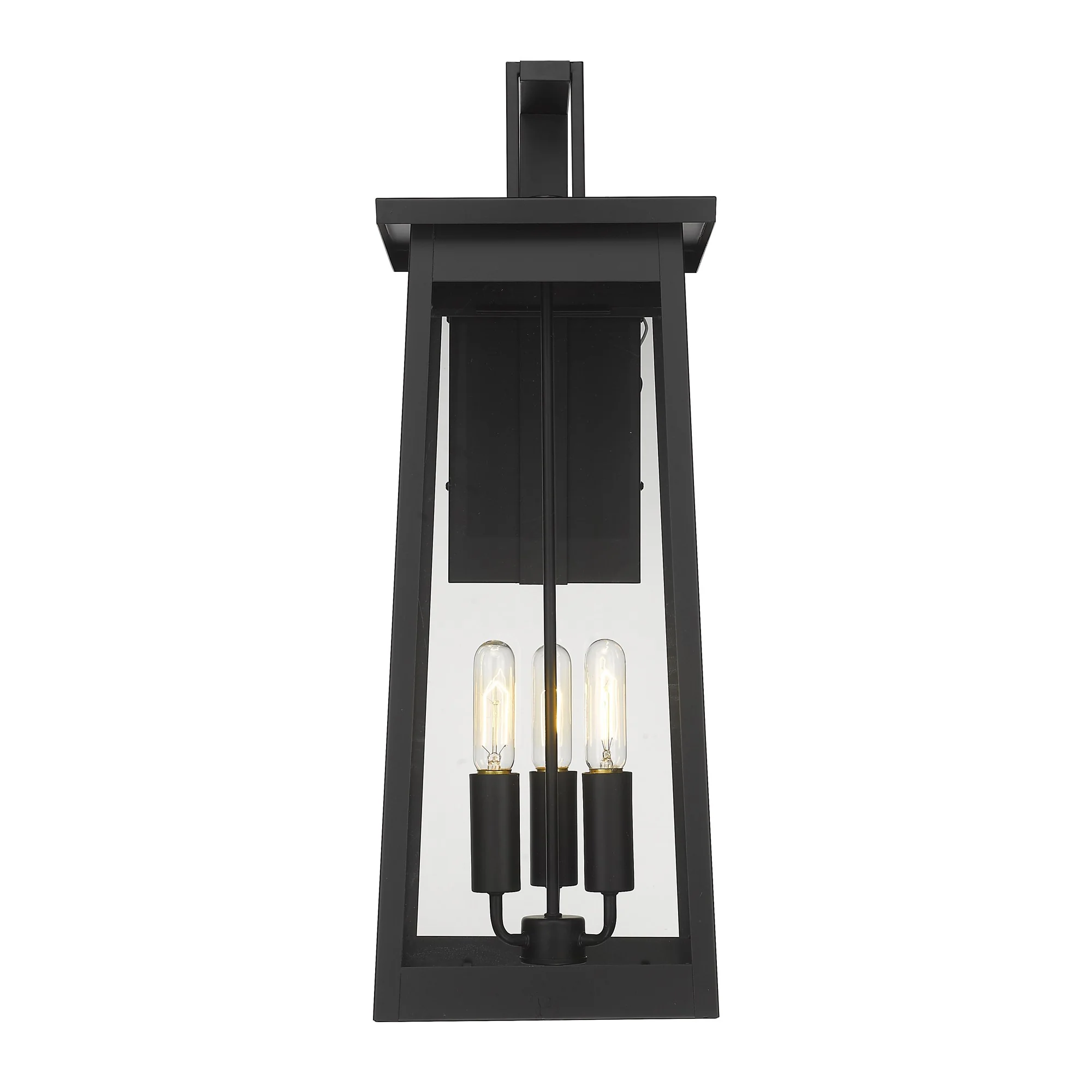 Alden 3-Light Matte Black Wall Light By Homeroots - Image 2