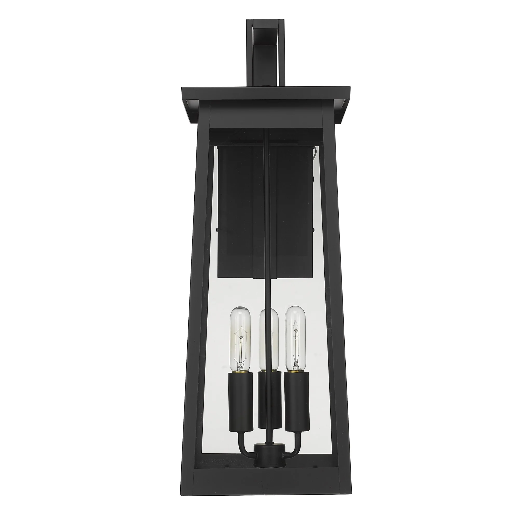 Alden 3-Light Matte Black Wall Light By Homeroots - Image 3