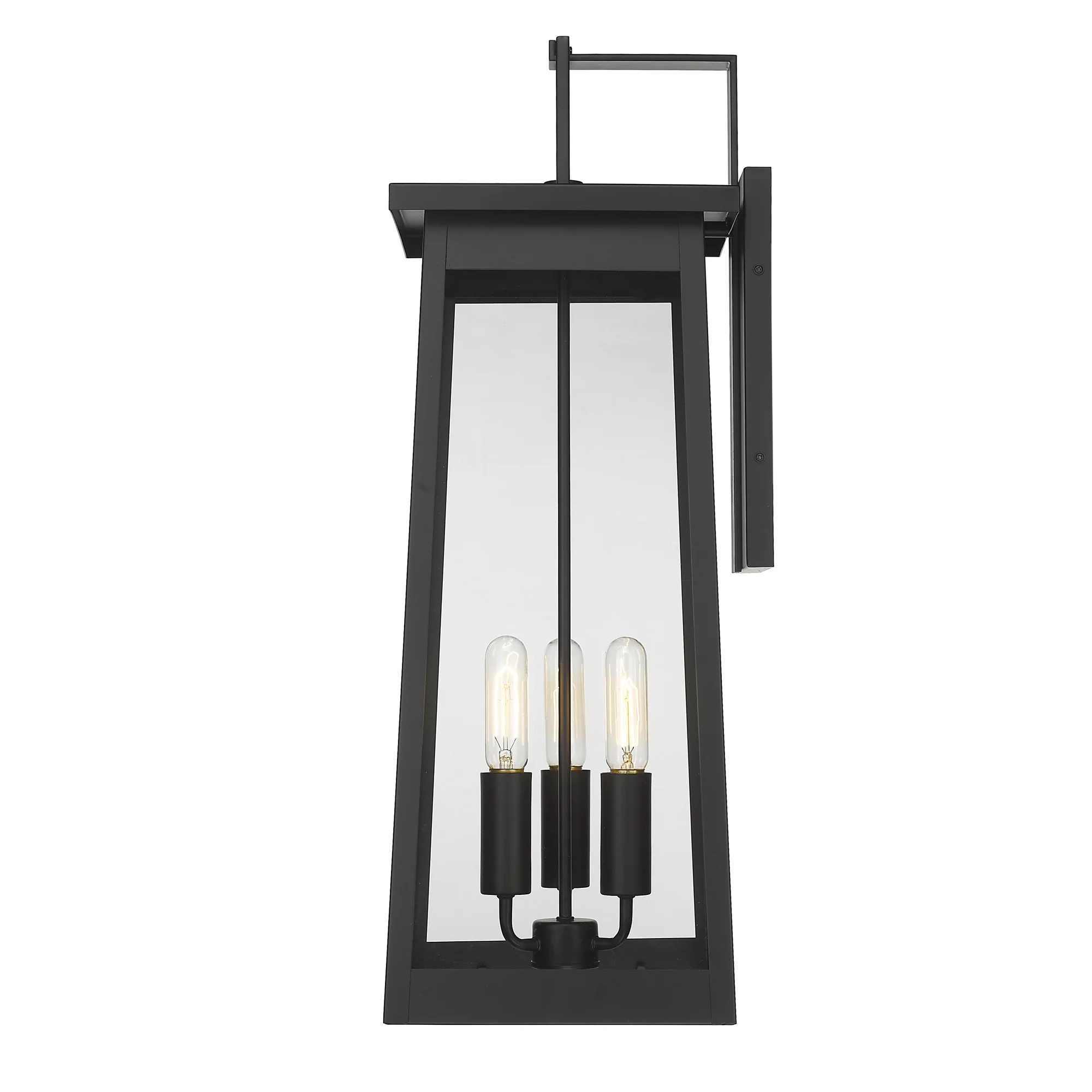 Alden 3-Light Matte Black Wall Light By Homeroots - Image 4