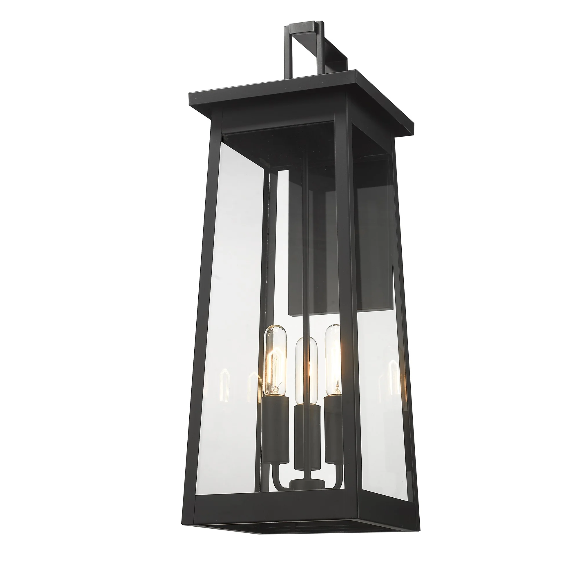 Alden 3-Light Matte Black Wall Light By Homeroots - Image 5