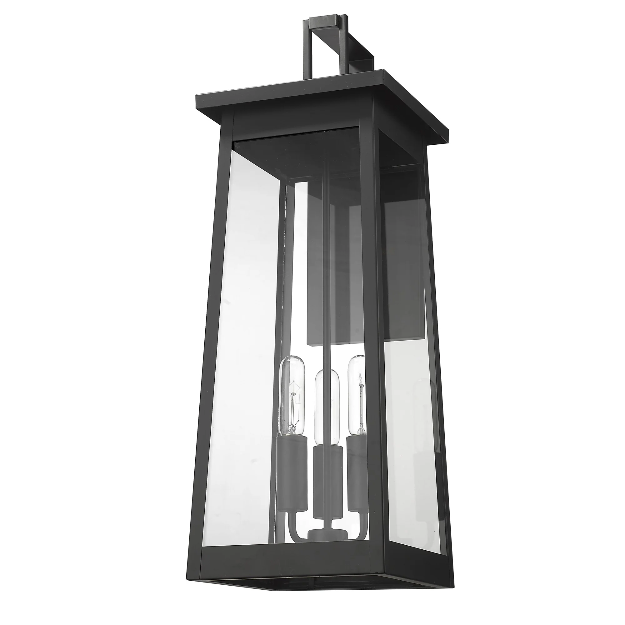 Alden 3-Light Matte Black Wall Light By Homeroots - Image 6