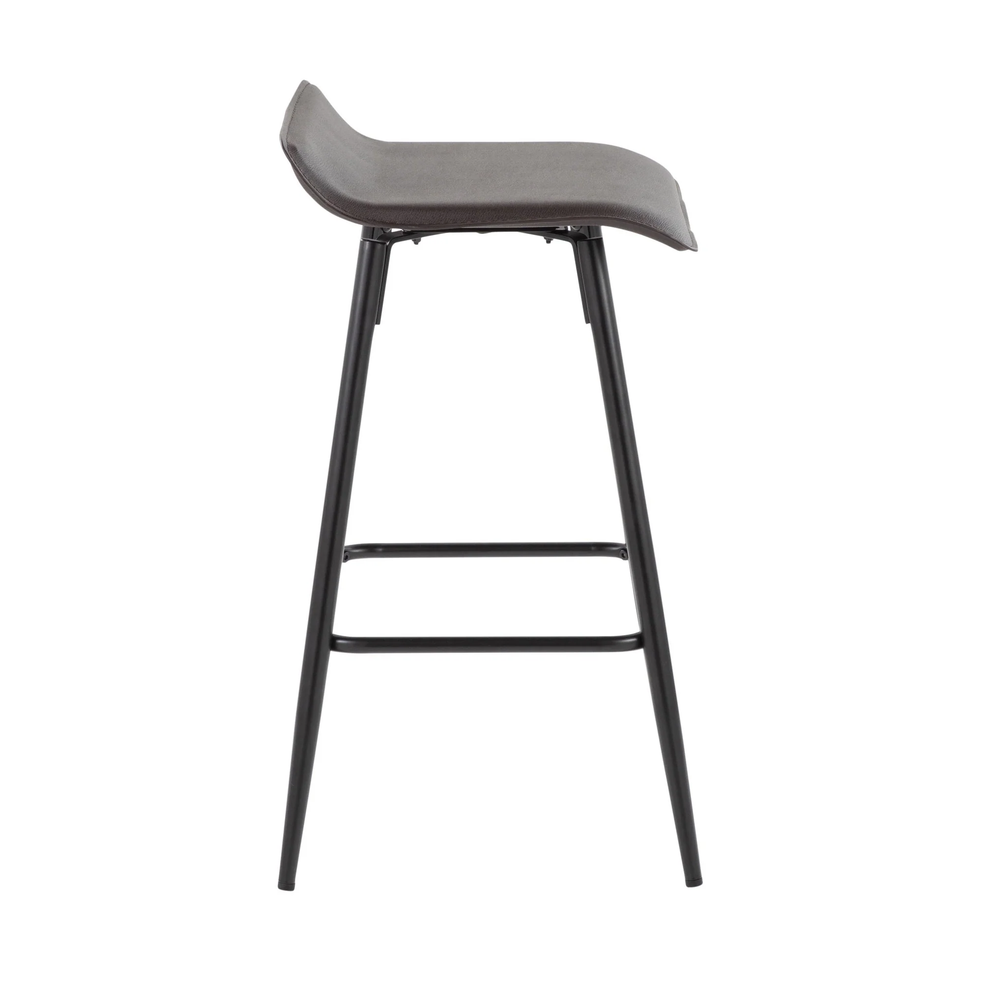 Ale Fixed Height Counter Stool - Set of 2 Gray By LumiSource - Image 14