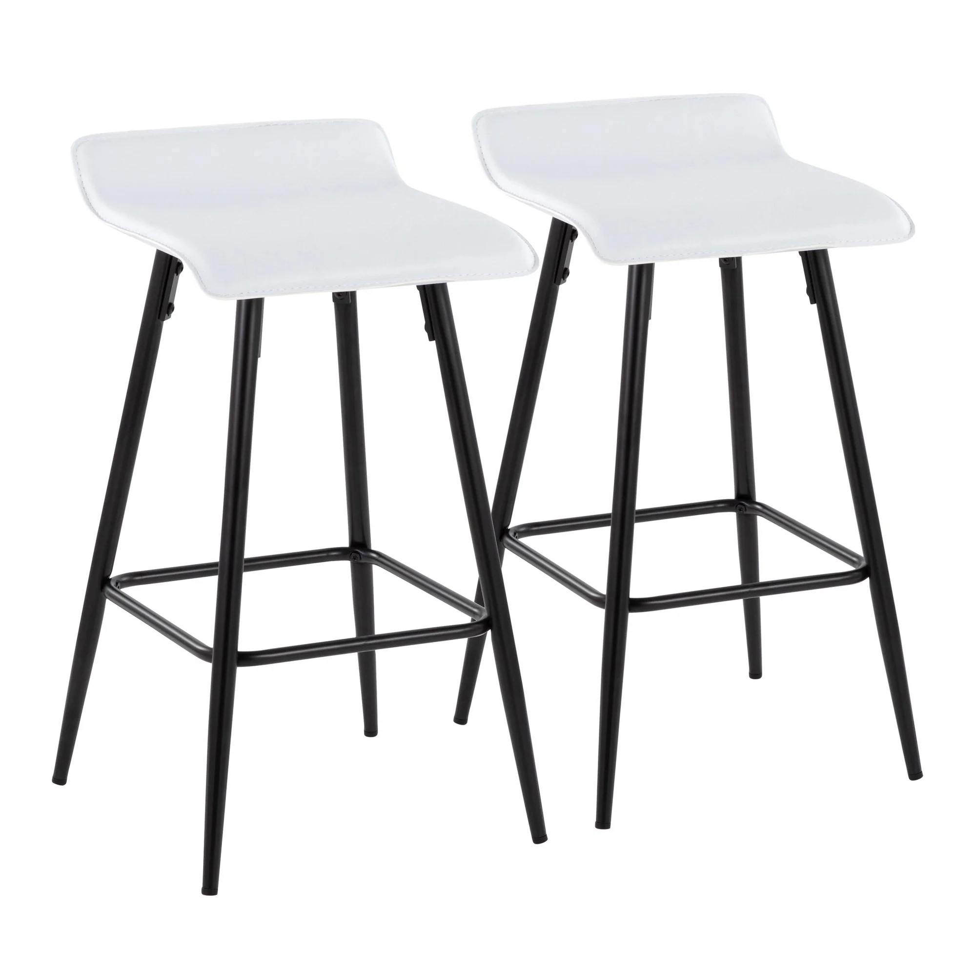 Ale Fixed Height Counter Stool - Set of 2 Gray By LumiSource - Image 17