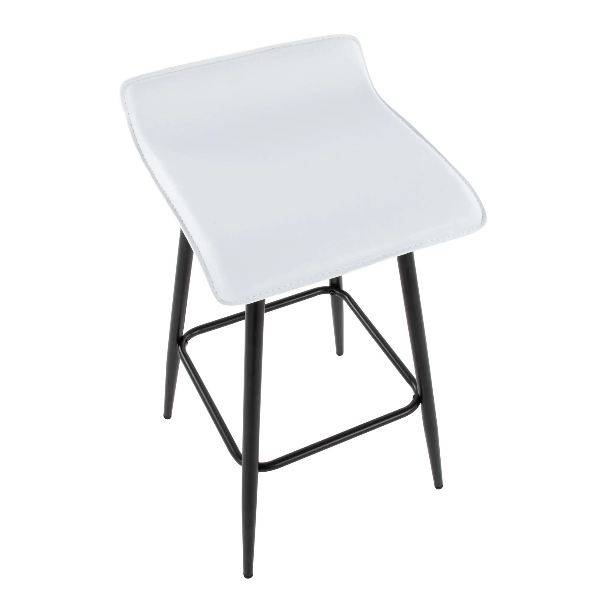 Ale Fixed Height Counter Stool - Set of 2 Gray By LumiSource - Image 19