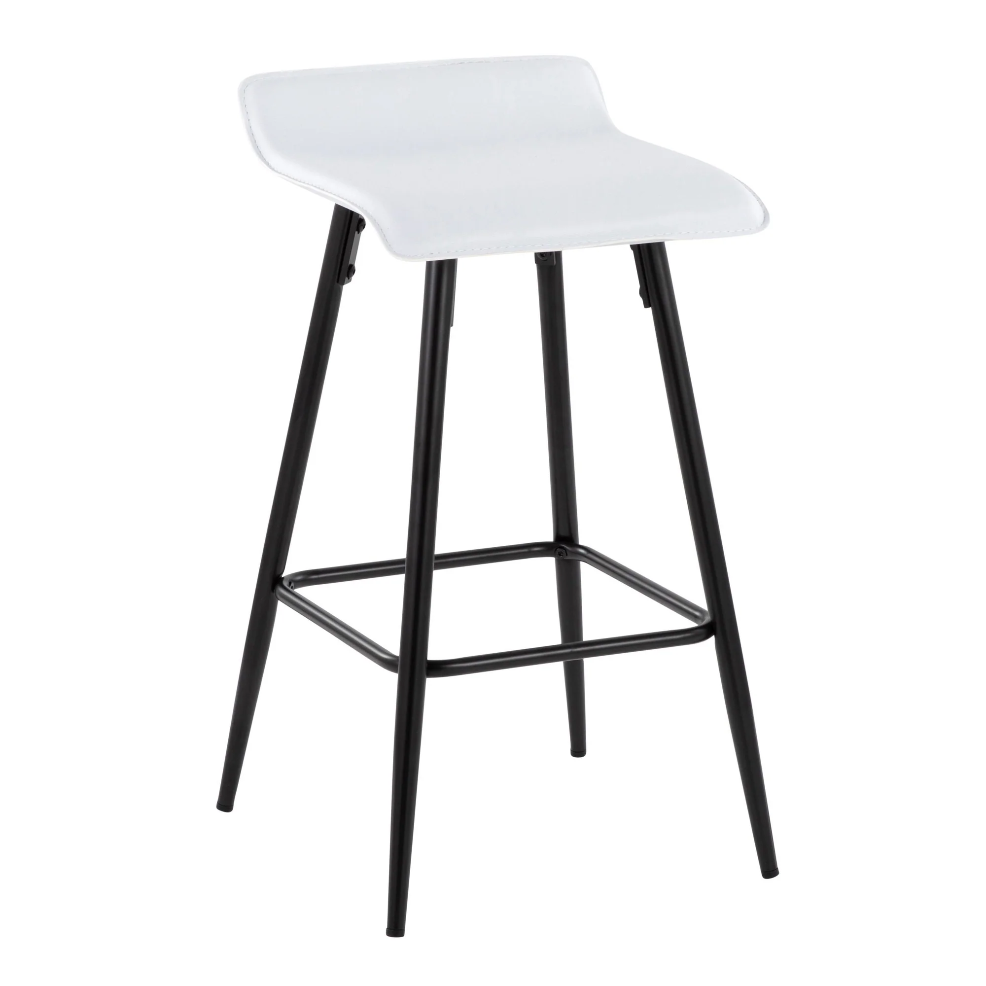 Ale Fixed Height Counter Stool - Set of 2 Gray By LumiSource - Image 21