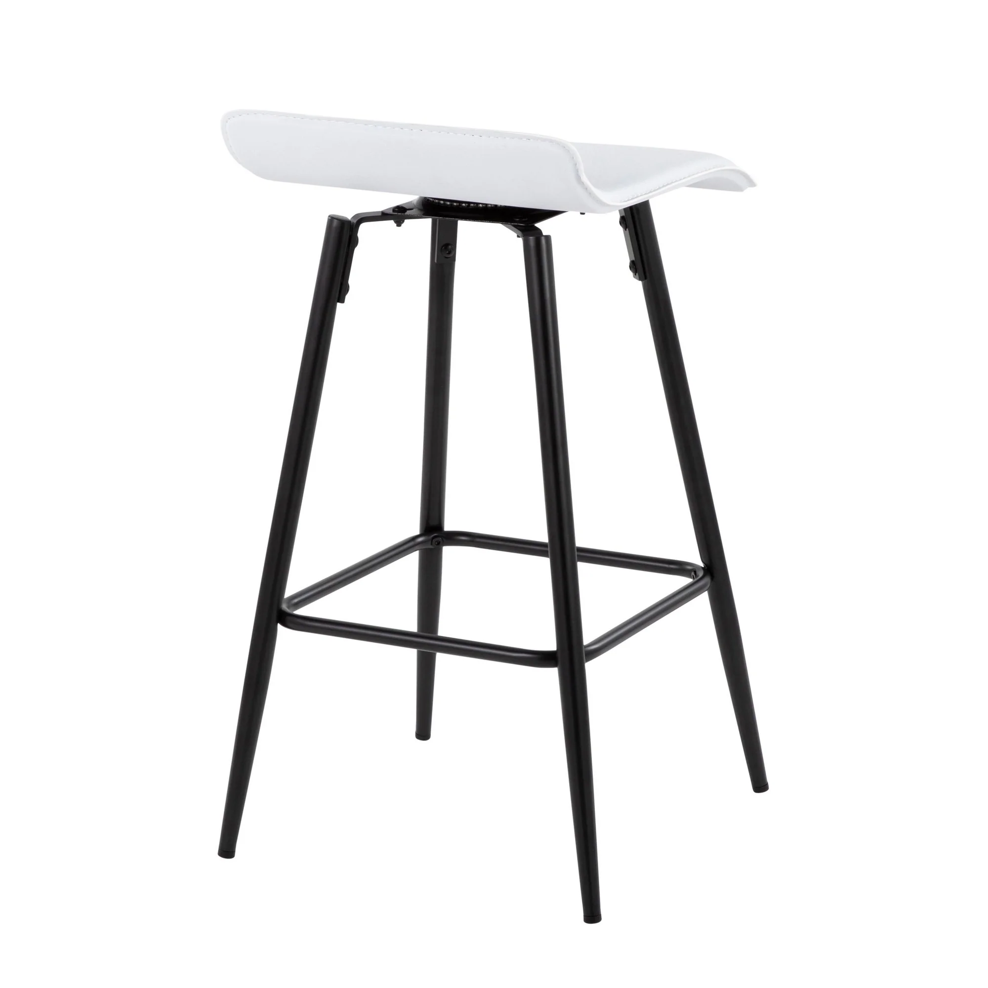 Ale Fixed Height Counter Stool - Set of 2 Gray By LumiSource - Image 23