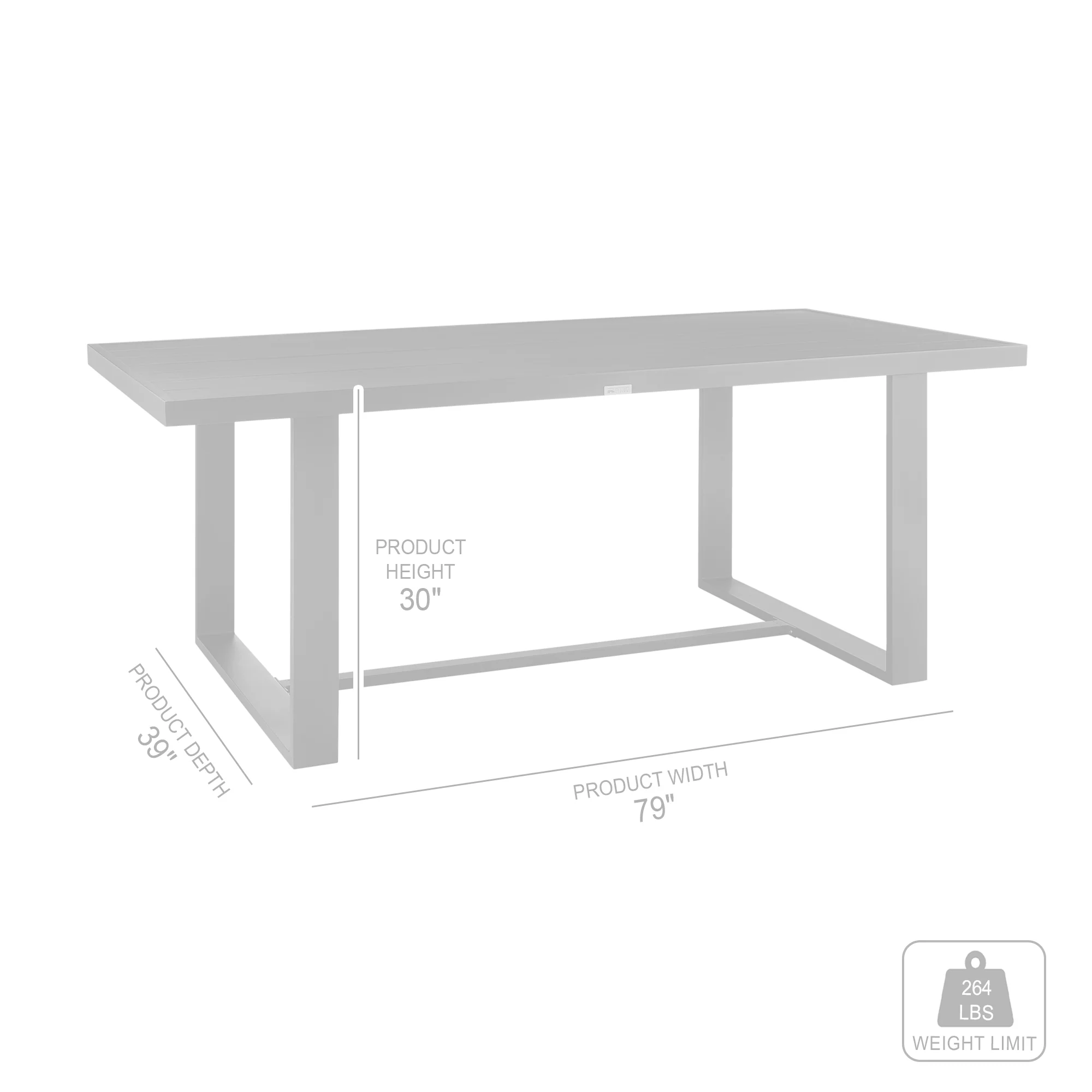 Alegria Outdoor Patio 5-Piece Dining Table Set in Aluminum with Gray Rope and Cushions By Armen Living - Image 10