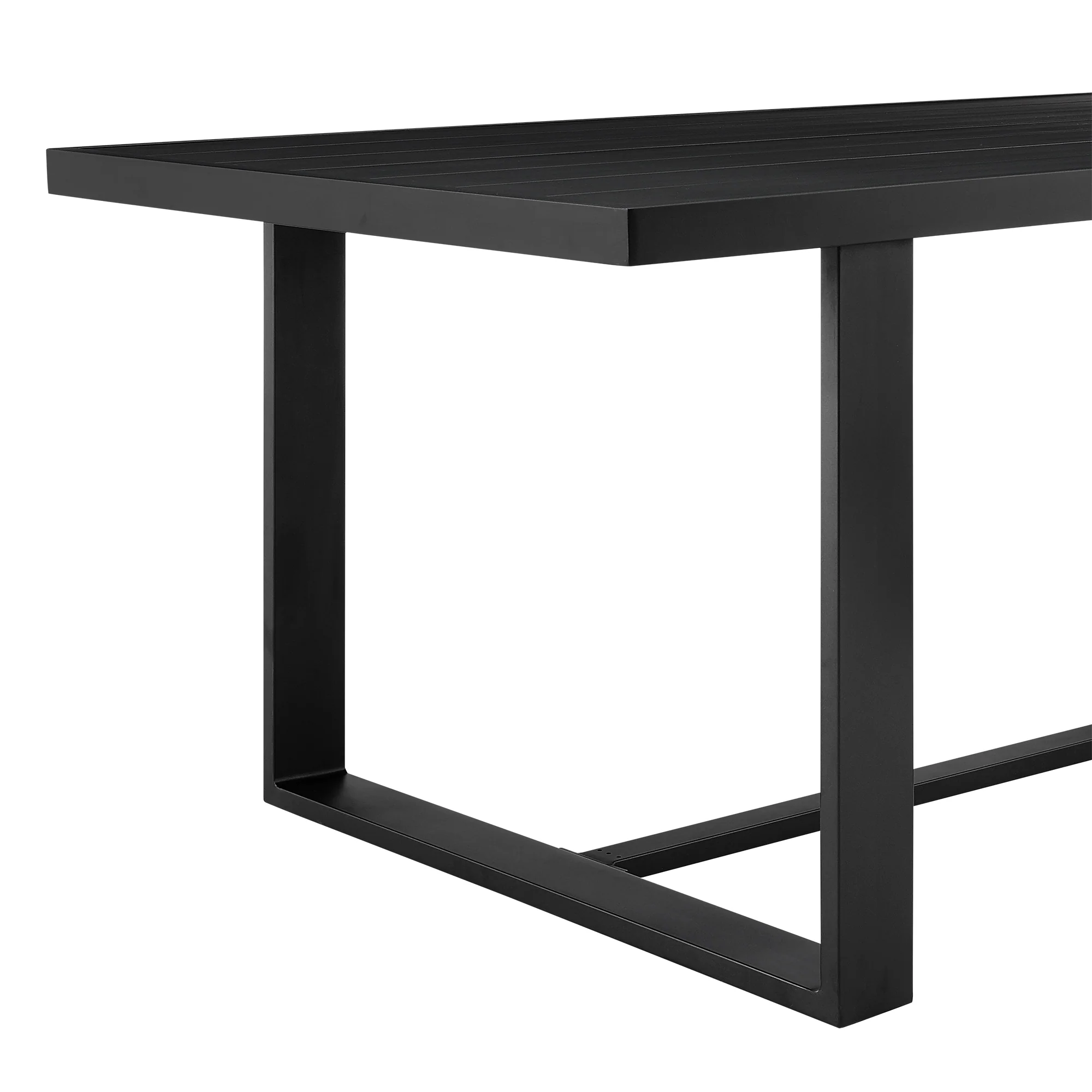 Alegria Outdoor Patio 5-Piece Dining Table Set in Aluminum with Gray Rope and Cushions By Armen Living - Image 11