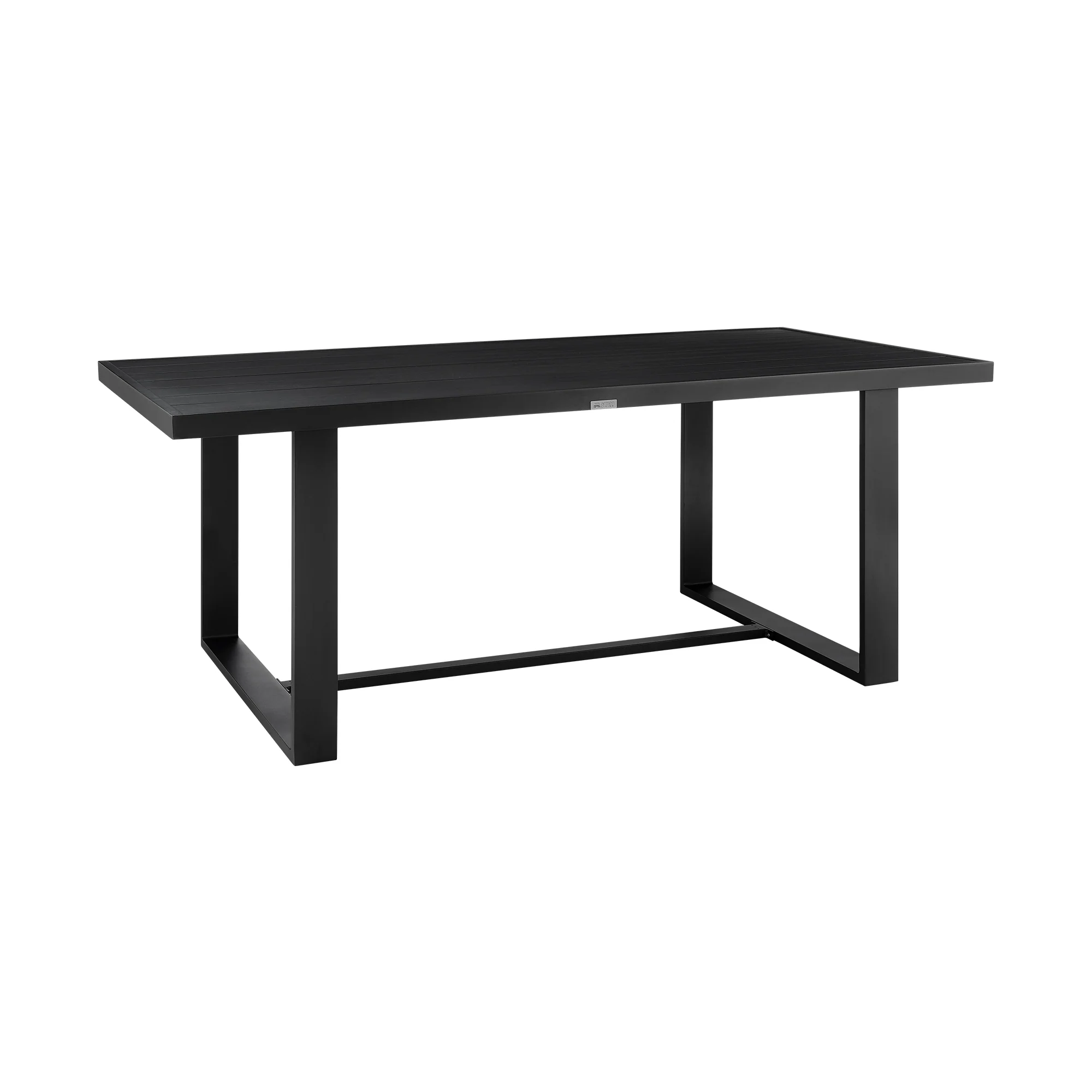 Alegria Outdoor Patio 7-Piece Dining Table Set in Aluminum with Gray Rope and Cushions By Armen Living - Image 6