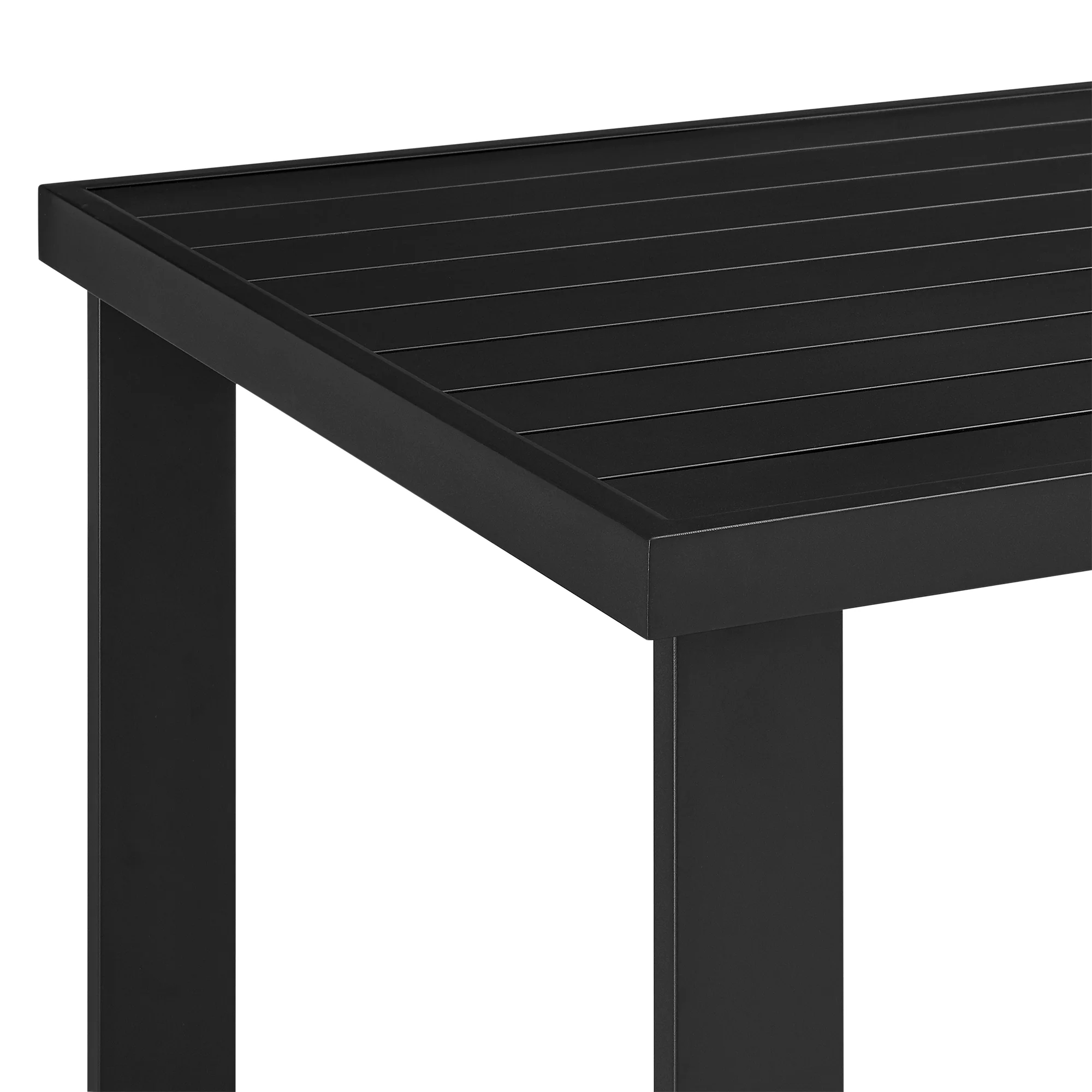 Alegria Outdoor Patio Bar Height Dining Table in Aluminum By Armen Living - Image 5