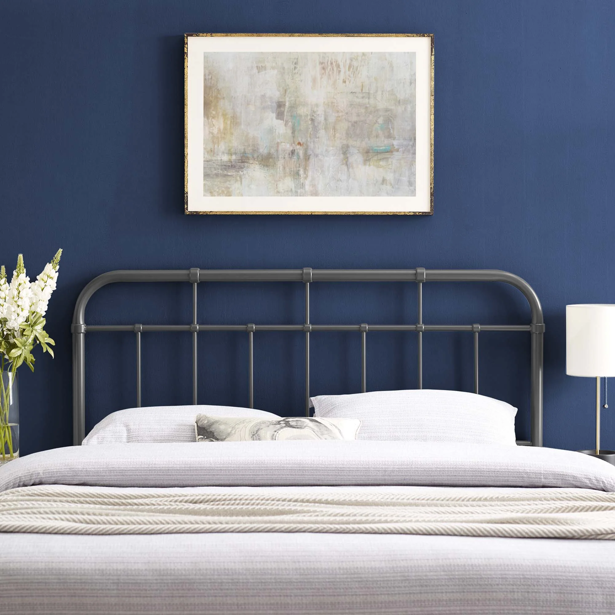 Alessia Metal King Headboard by Modway - Image 12