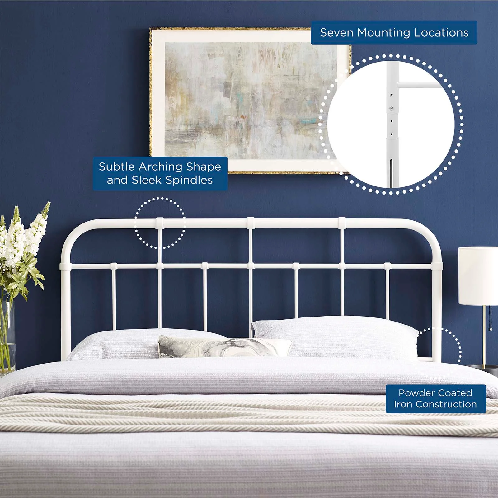Alessia Queen Metal Headboard By Modway - MOD-6162 - Image 24