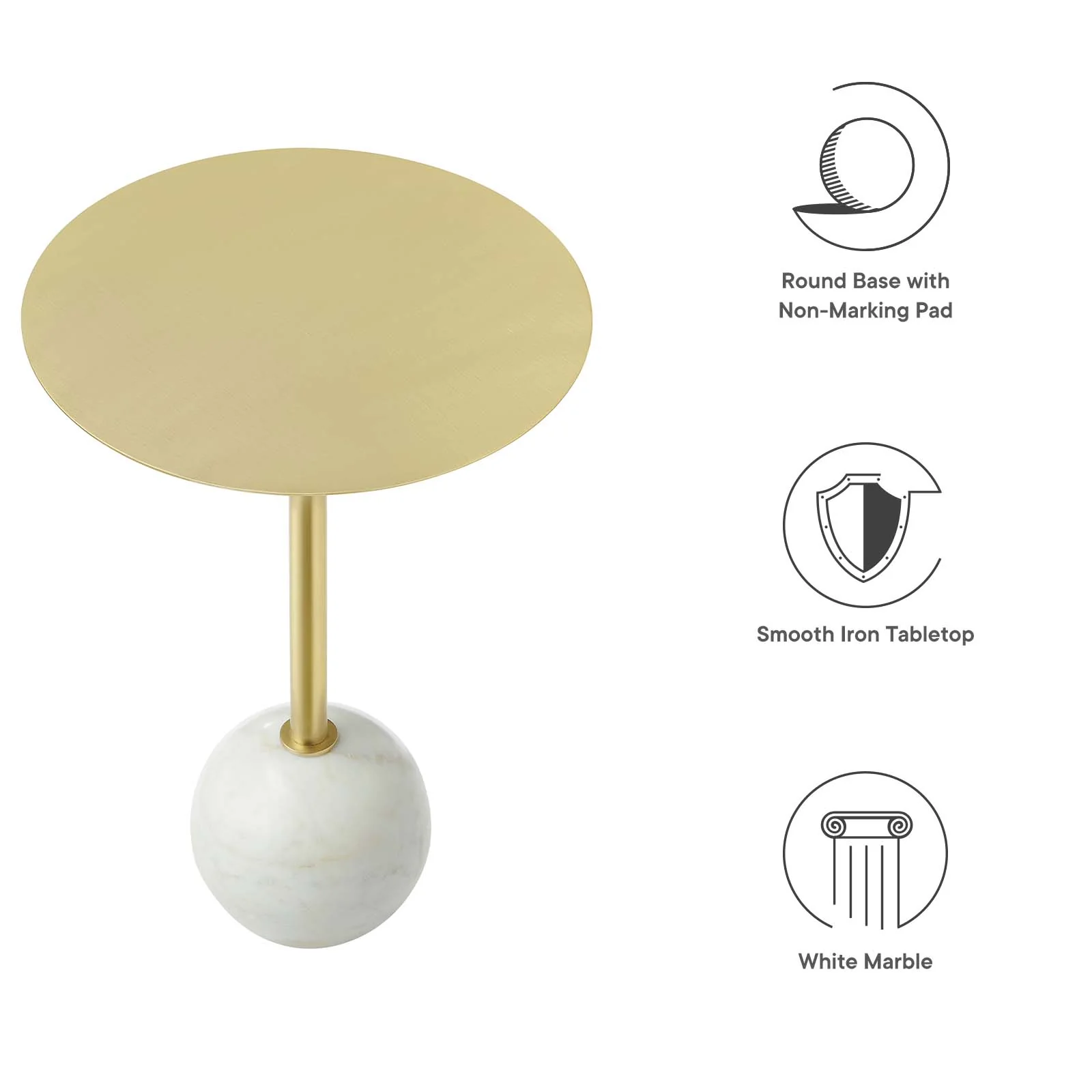 Aliza Round Acacia Wood Side Table By Modway - EEI-6606 - Image 15